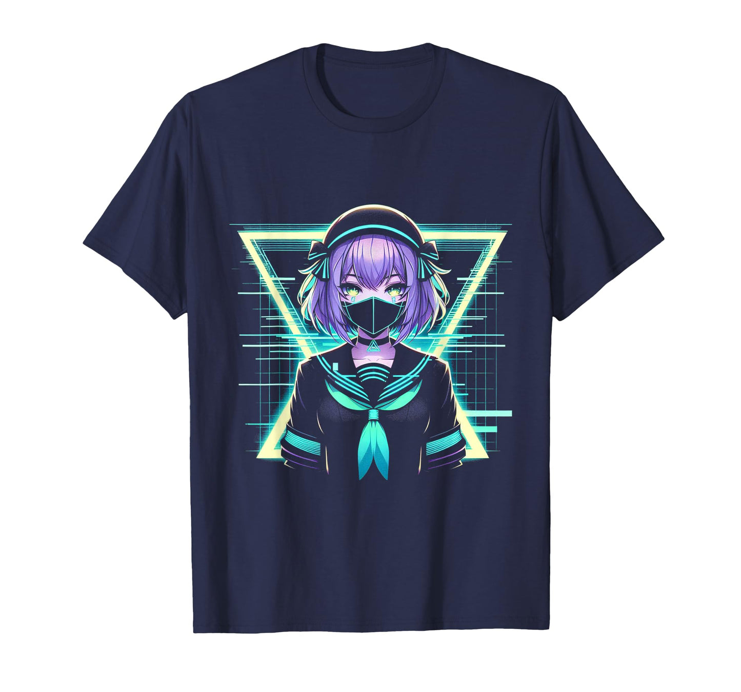 Japanese Anime Girl Indie Old Aesthetic Otaku Cyberpunk T-Shirt