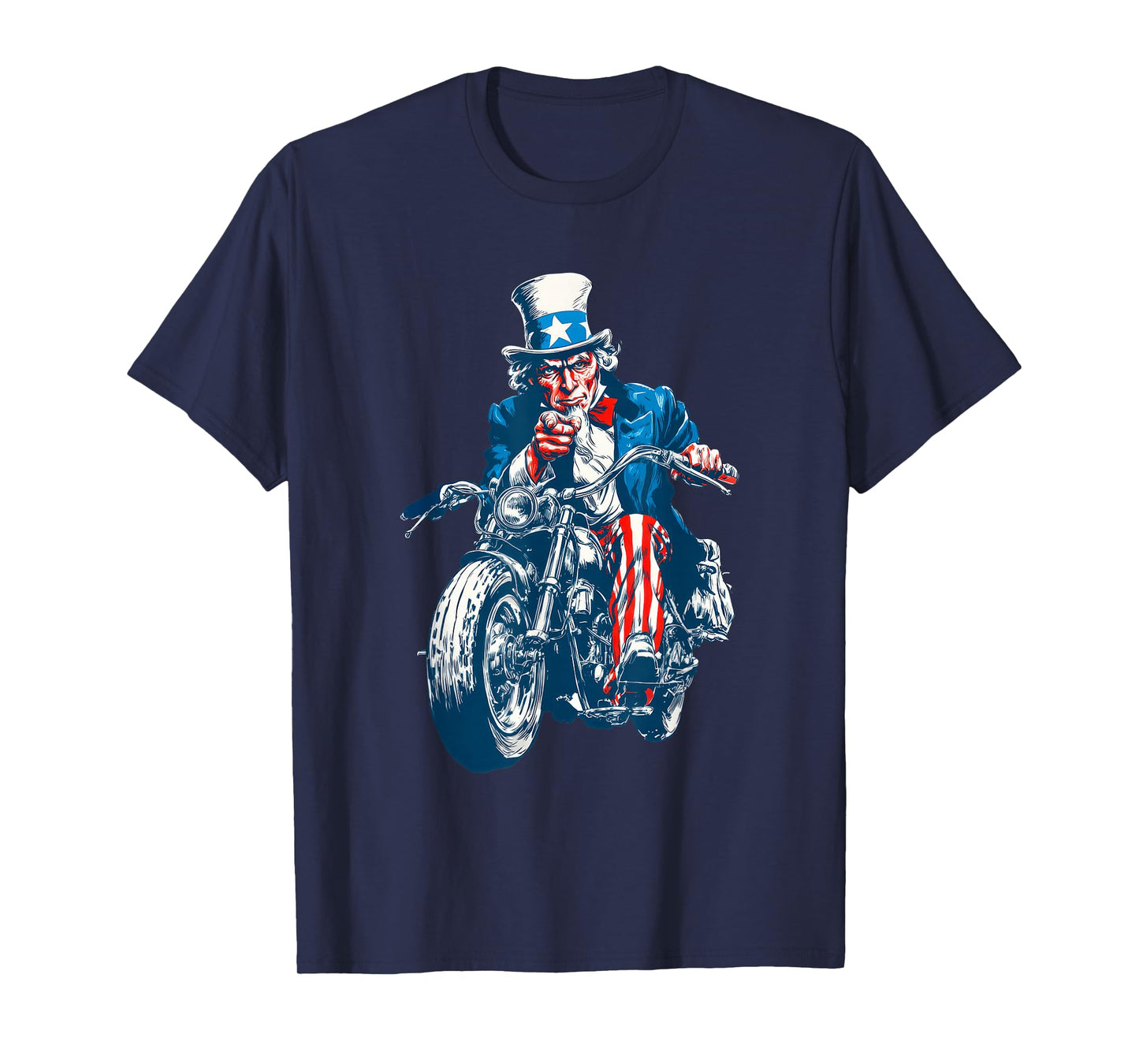 Cool Biker Sam with Motorcycle for Bikes Lovers T-Shirt
