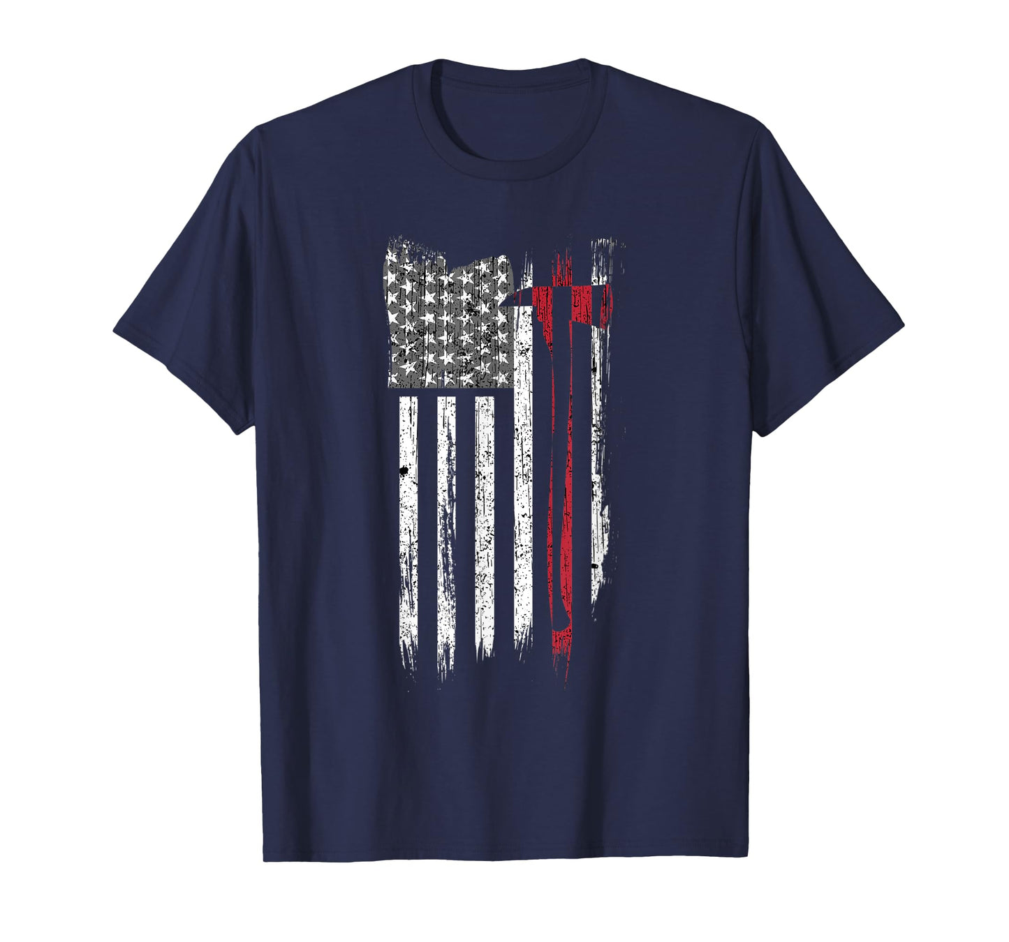 Thin Red Line American Flag Firefighter Support T-Shirt