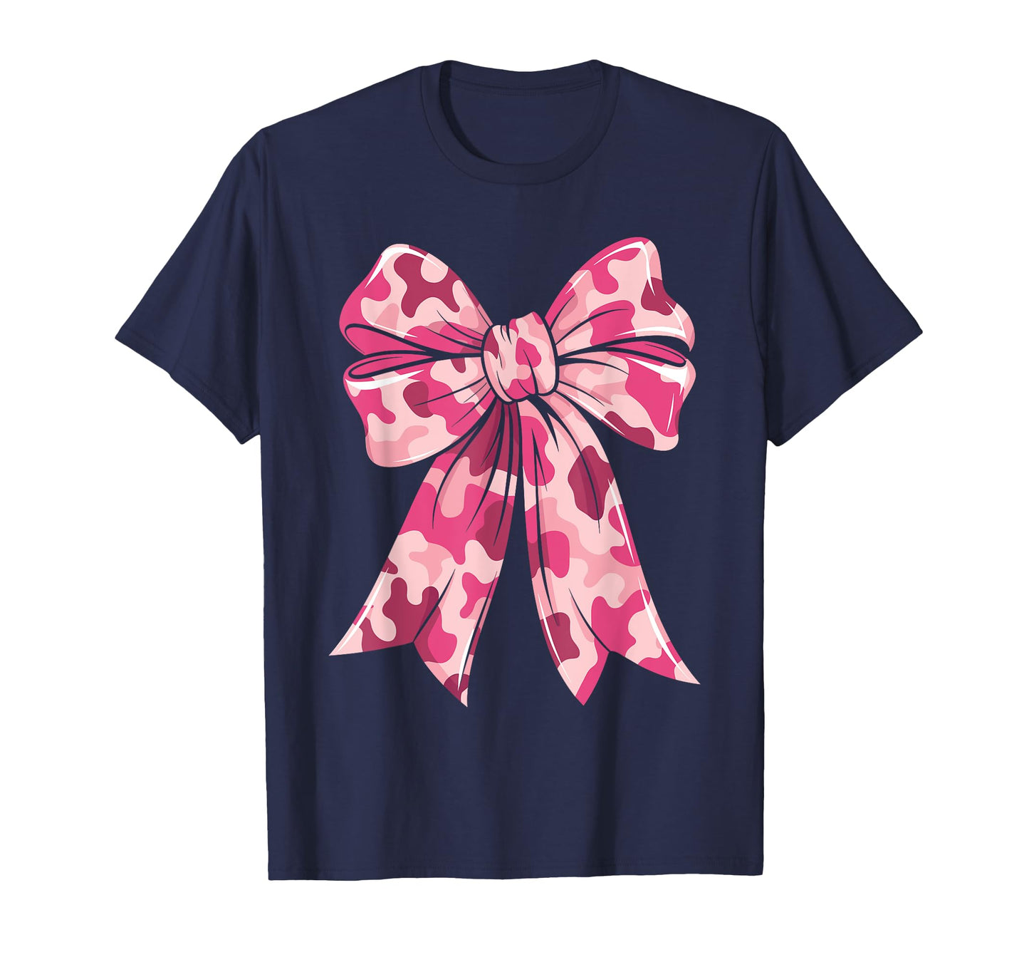 Pink Camouflage Coquette Bow Camo Cute For Woman Girls Kids T-Shirt