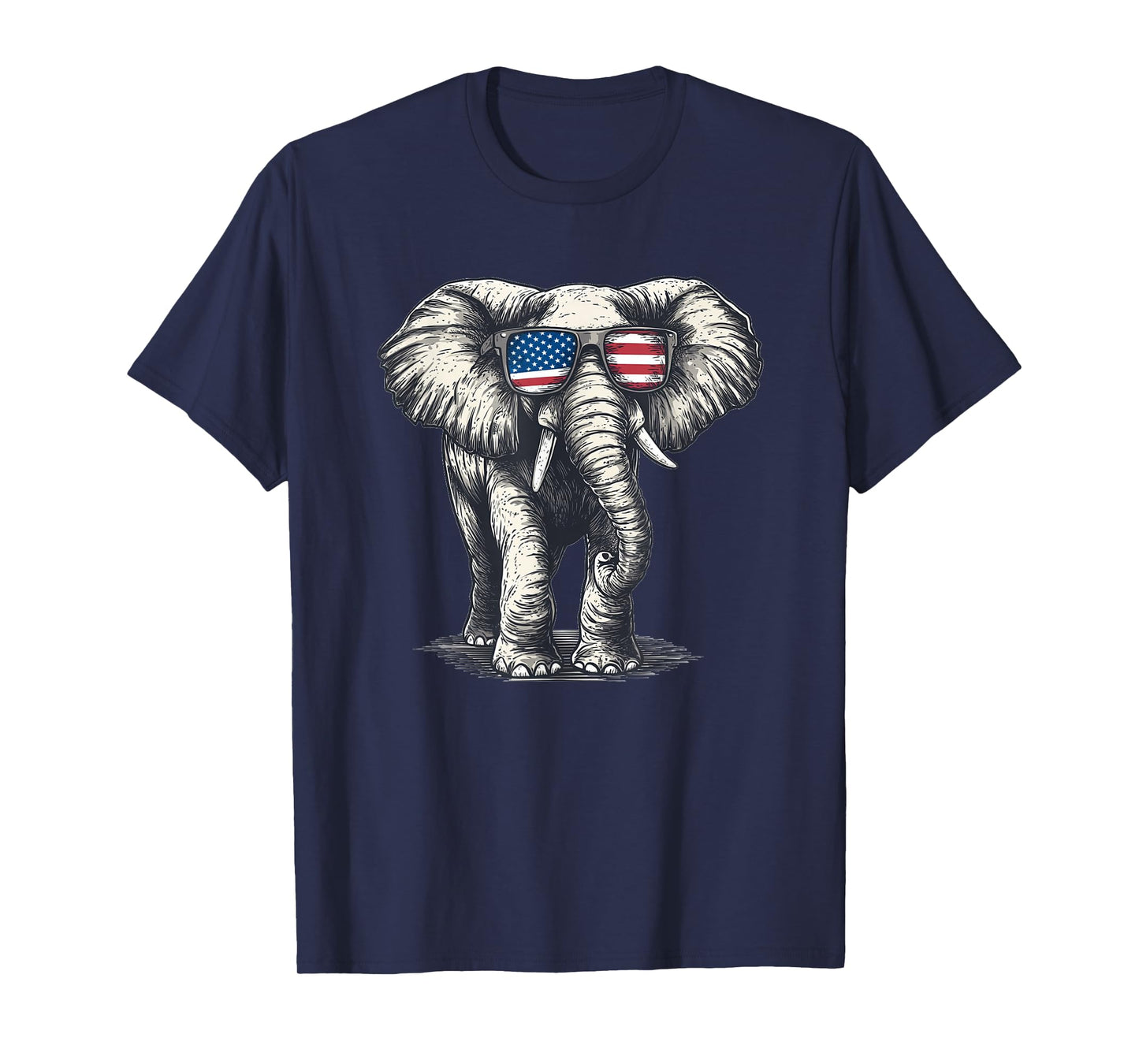 American Elephant with a Cool Sunglasses Vibe T-Shirt