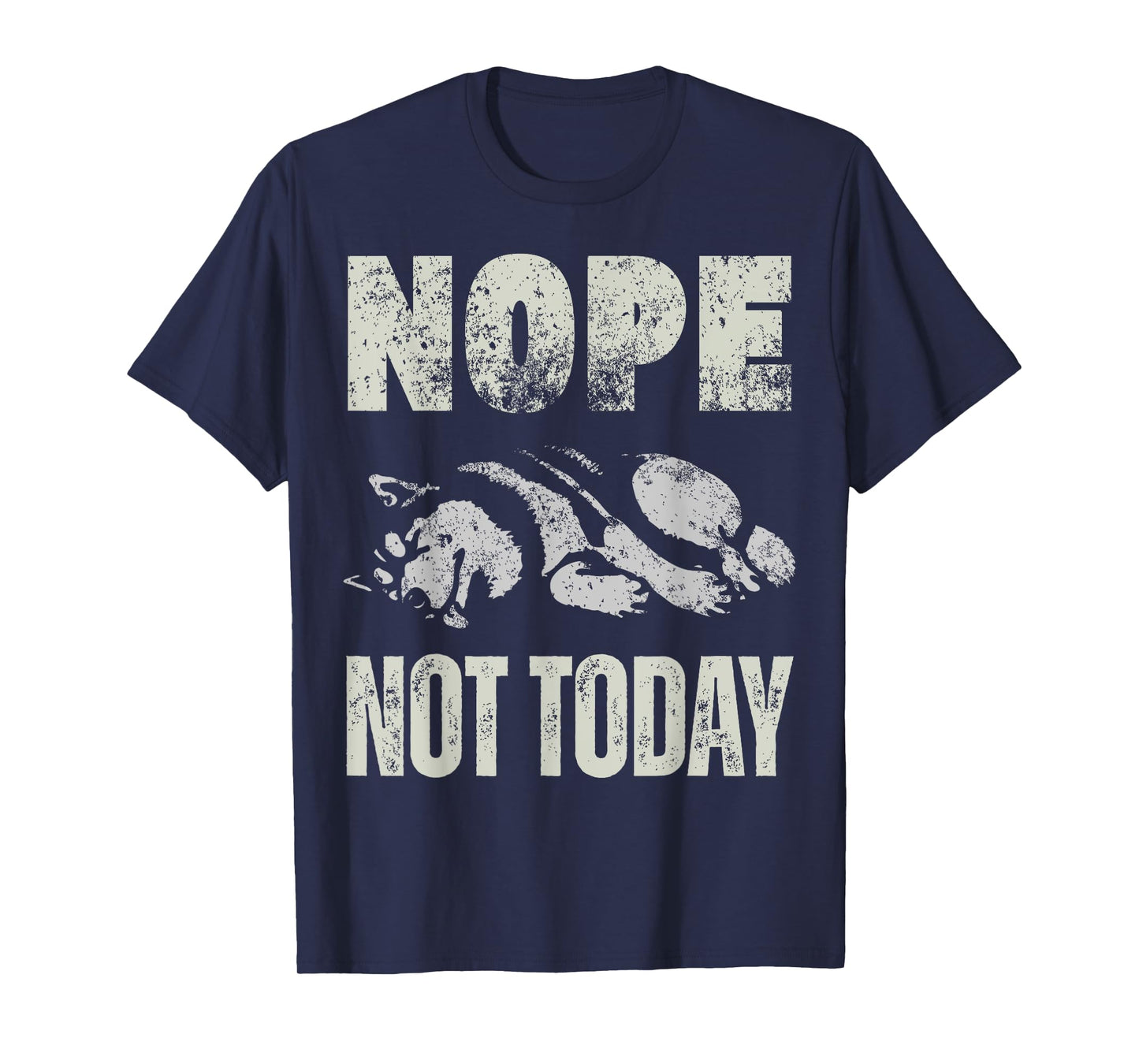 Vintage Nope Not Today Funny Lazy Siberian Husky Dog Owner T-Shirt