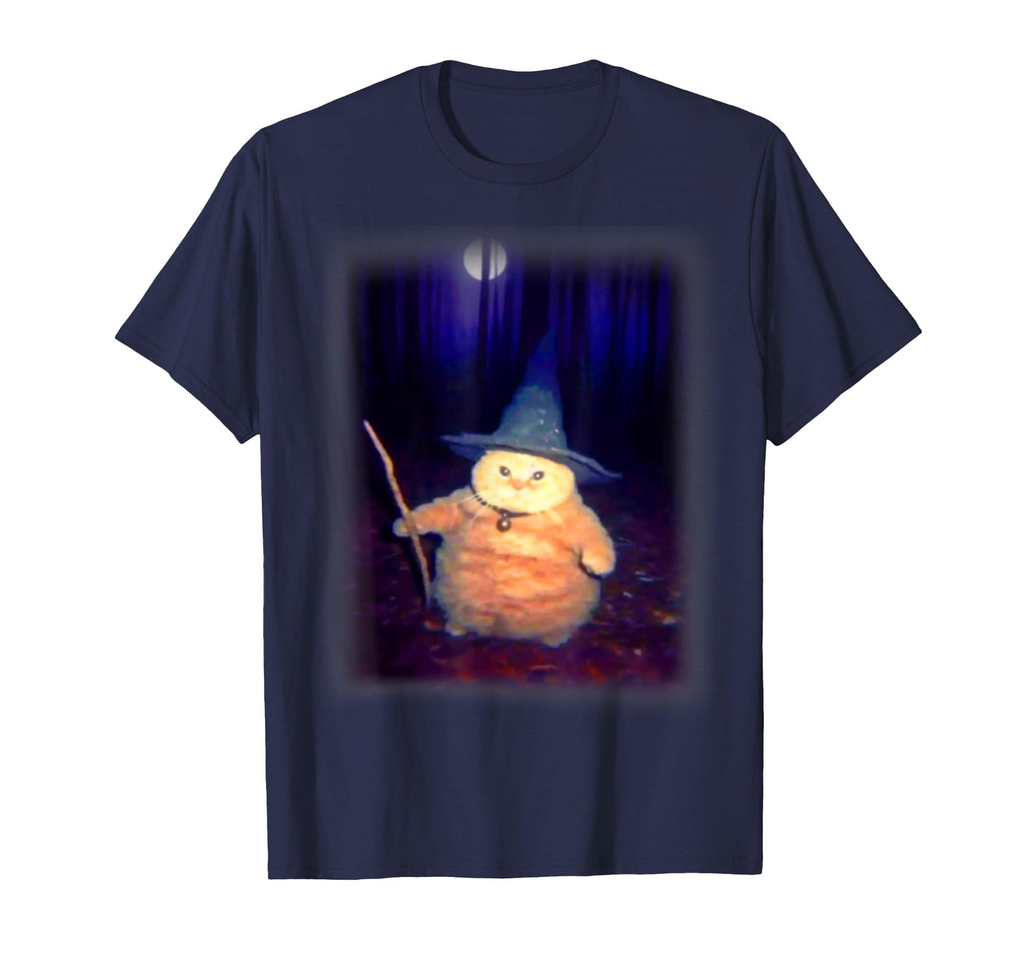 Wizard Cat Weird Funny Halloween Cat Meme Men Women Kids T-Shirt