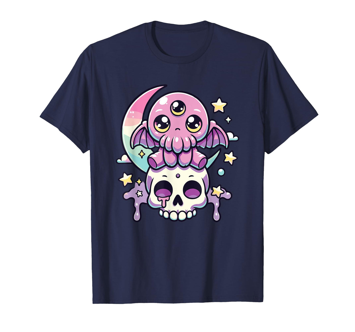 Kawaii Gothic Cthulhu Pastel Colors Gothic Goth Cthulhu T-Shirt