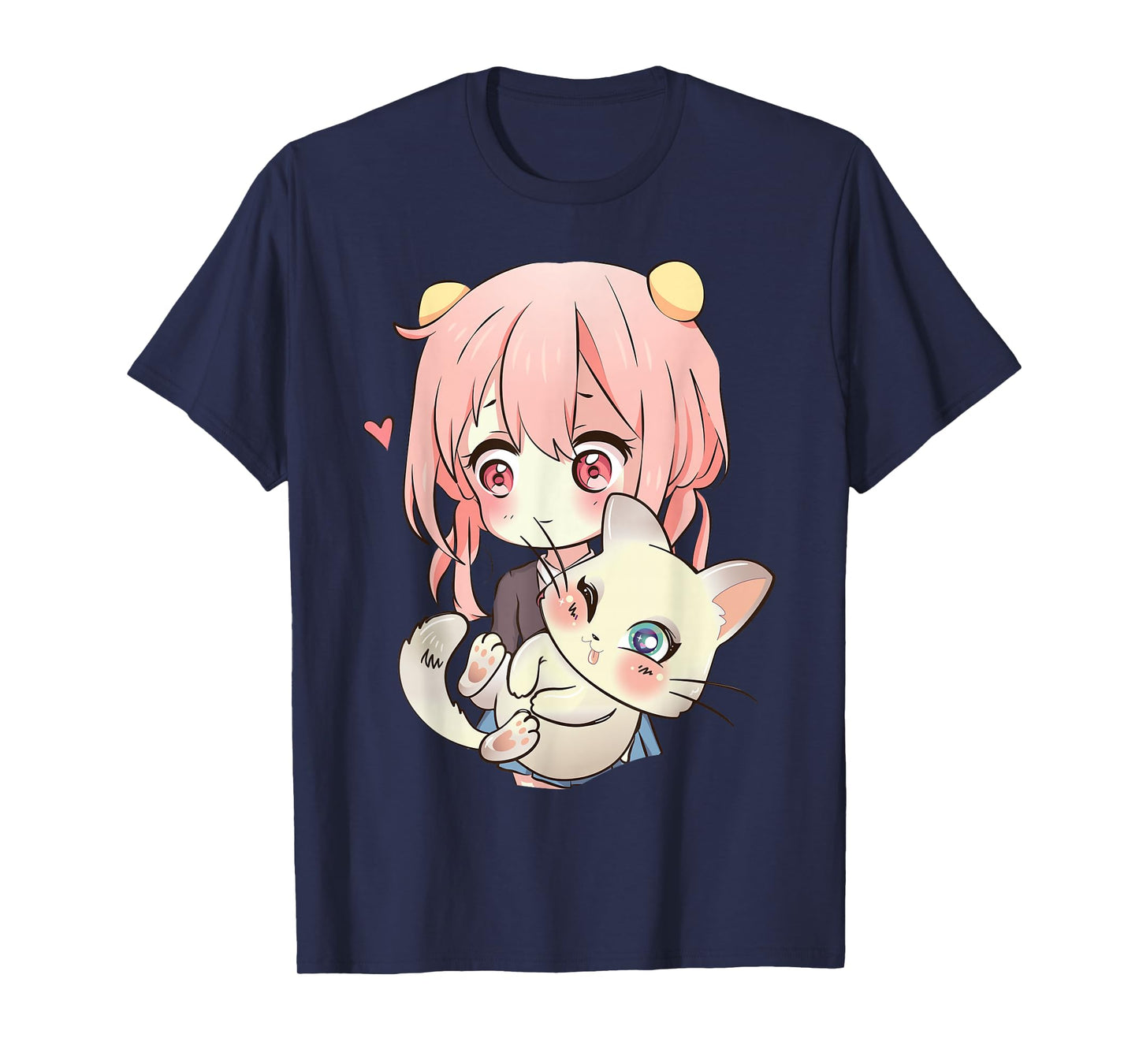 Anime and Cats Lover for Teen Manga Kawaii Graphic Otaku T-Shirt