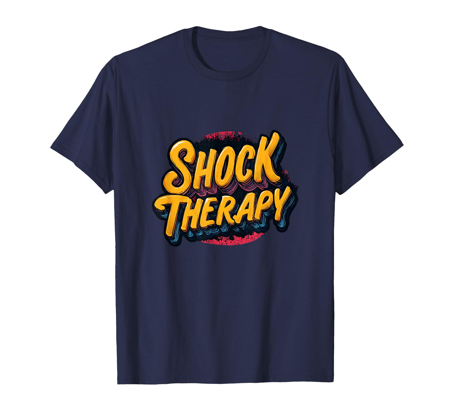 Vibrant and Cool Shock Therapy Emblem T-Shirt