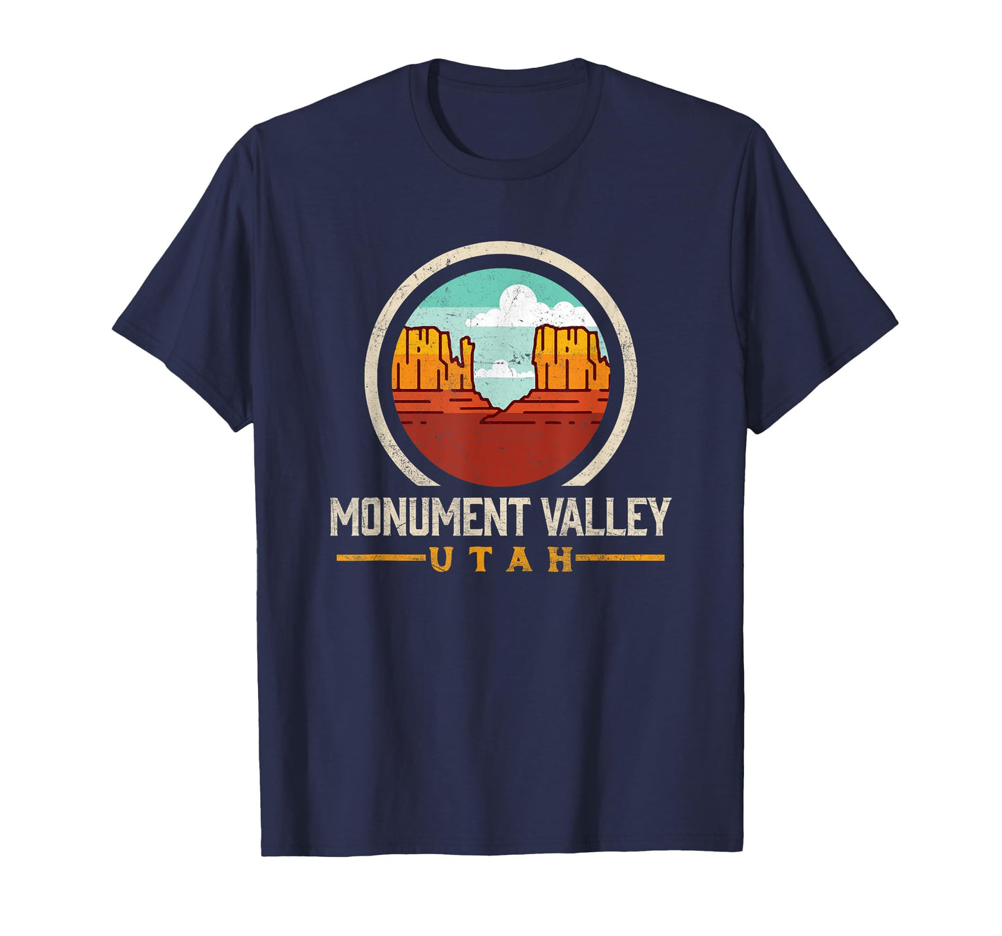 Monument Valley Graphic Tee - Classic Vintage Seal Design T-Shirt