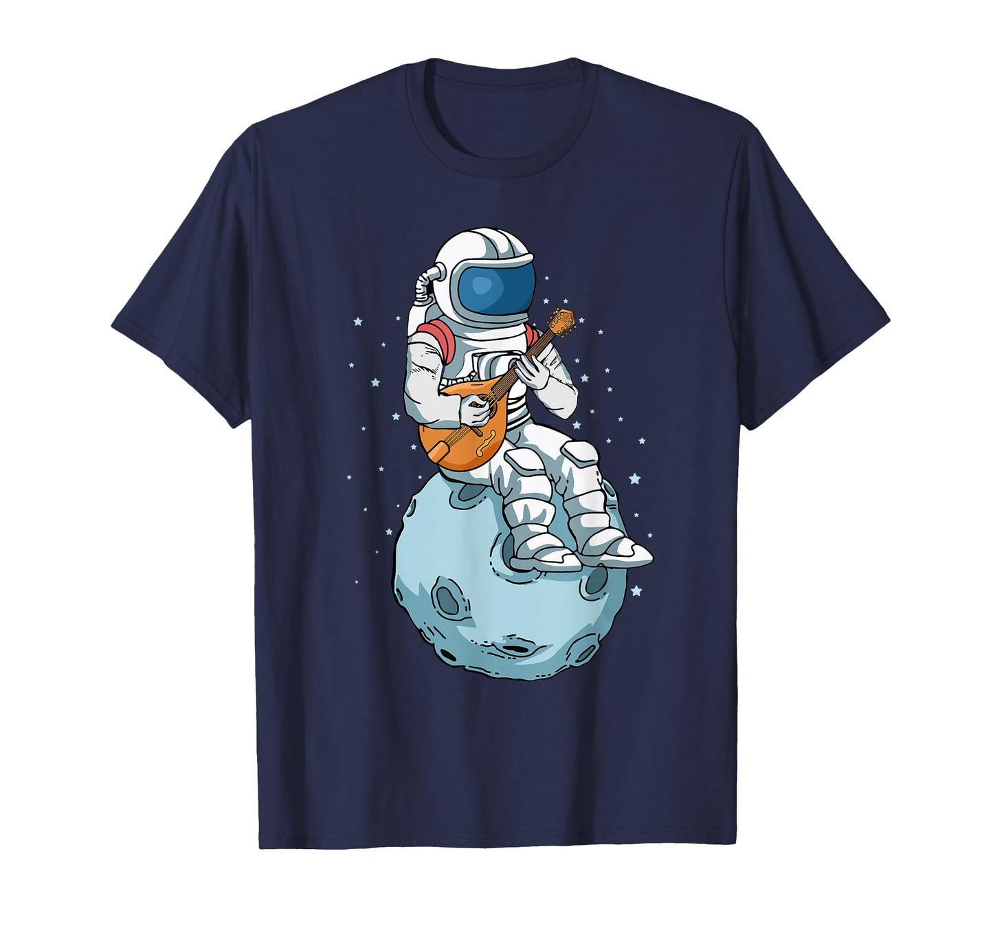 Astronaut Playing Mandolin Country Music Bluegrass T-Shirt
