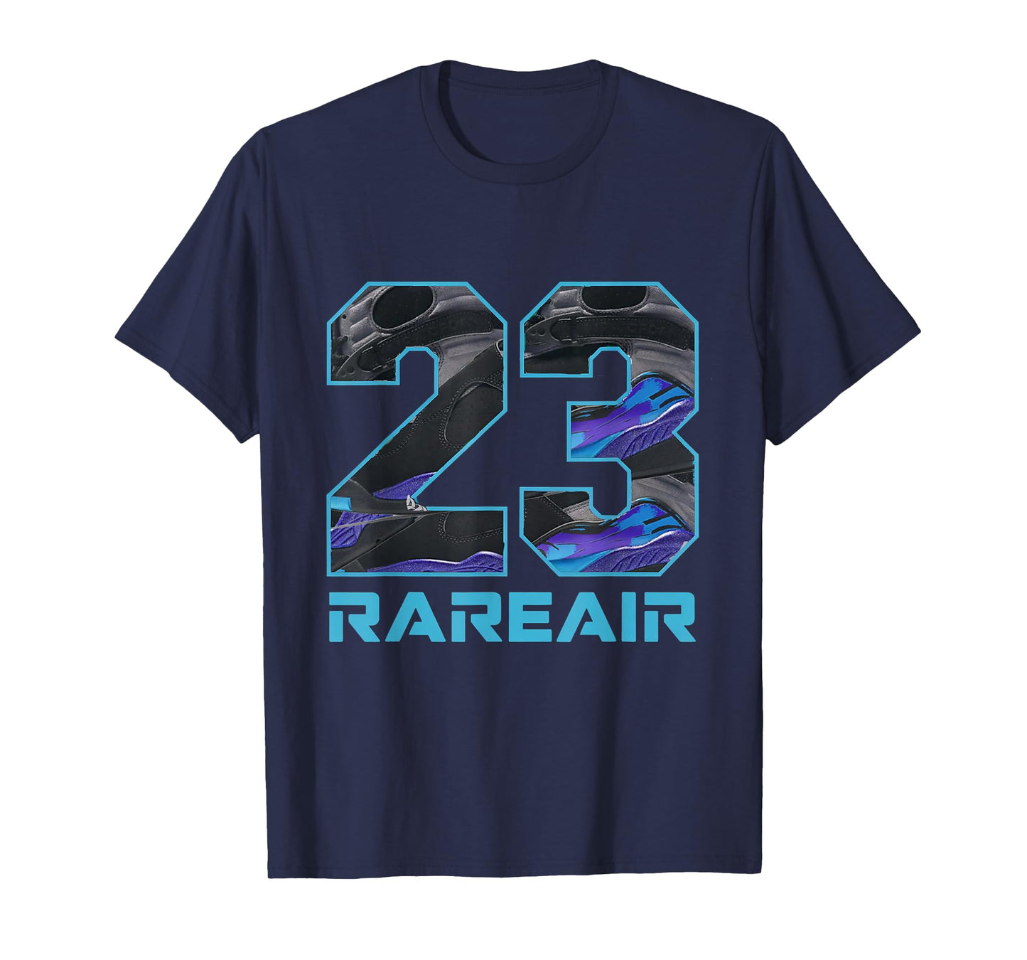 Number 23 8 Aqua Matching Tee Color Match Graphic lb172 T-Shirt
