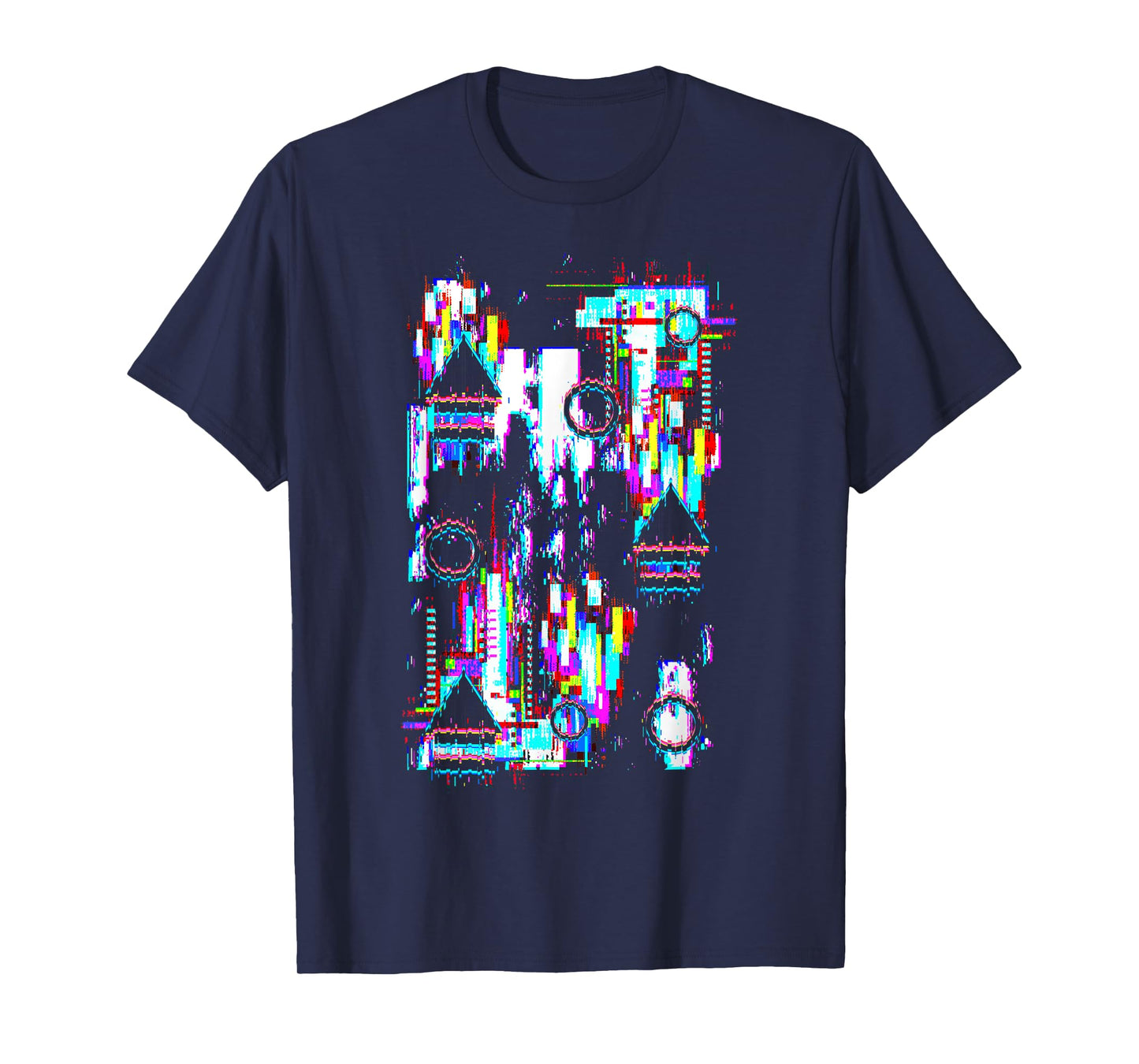 MegaUltraEpic Glitch - Men's Anime Glitch Art T-Shirt - Black - Small - Short Sleeve - Classic Fit - Unisex - All Seasons