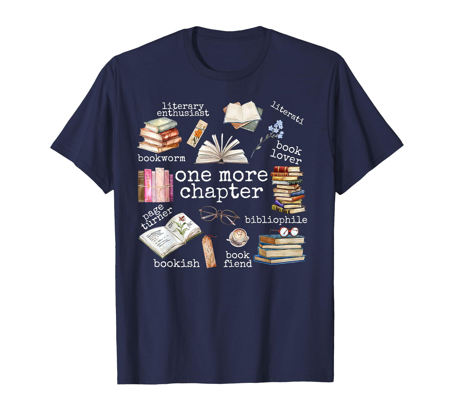 Retro One More Chapter Librarian Bookish Book Worm Teacher T-Shirt
