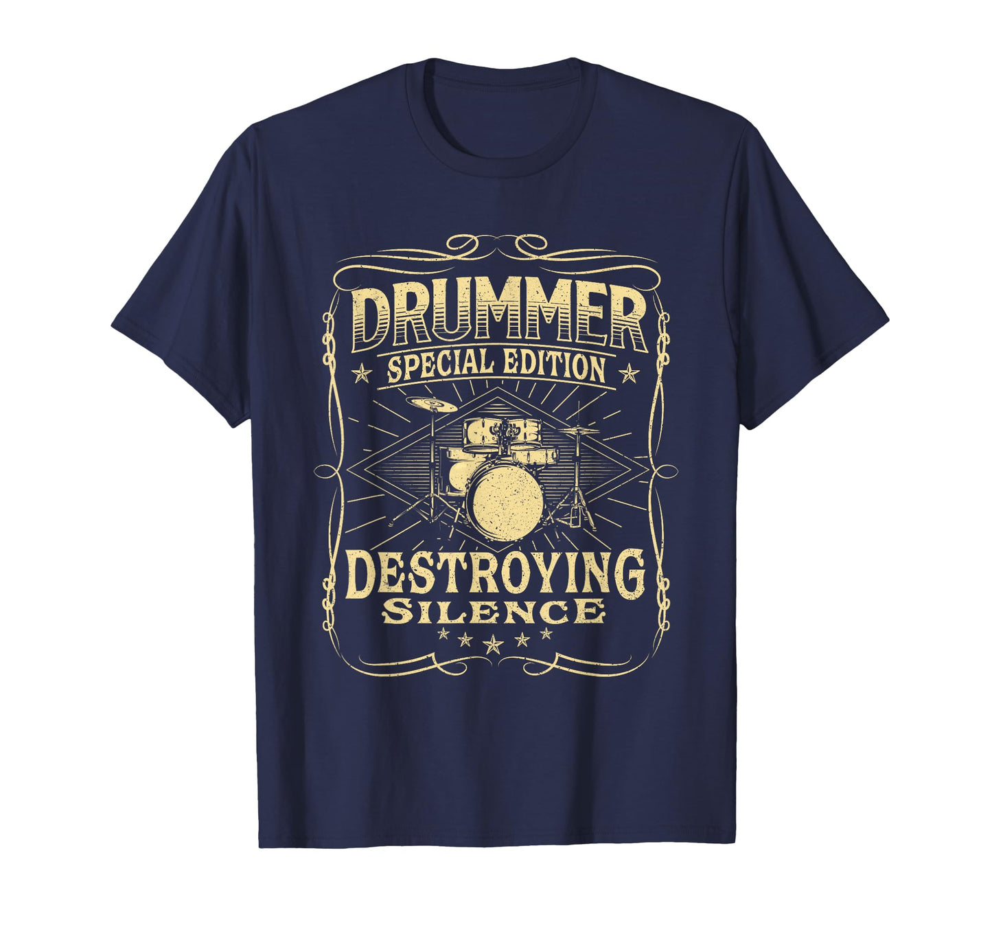 Drummer Special Edition Destroying Silence - Drumming Lover T-Shirt