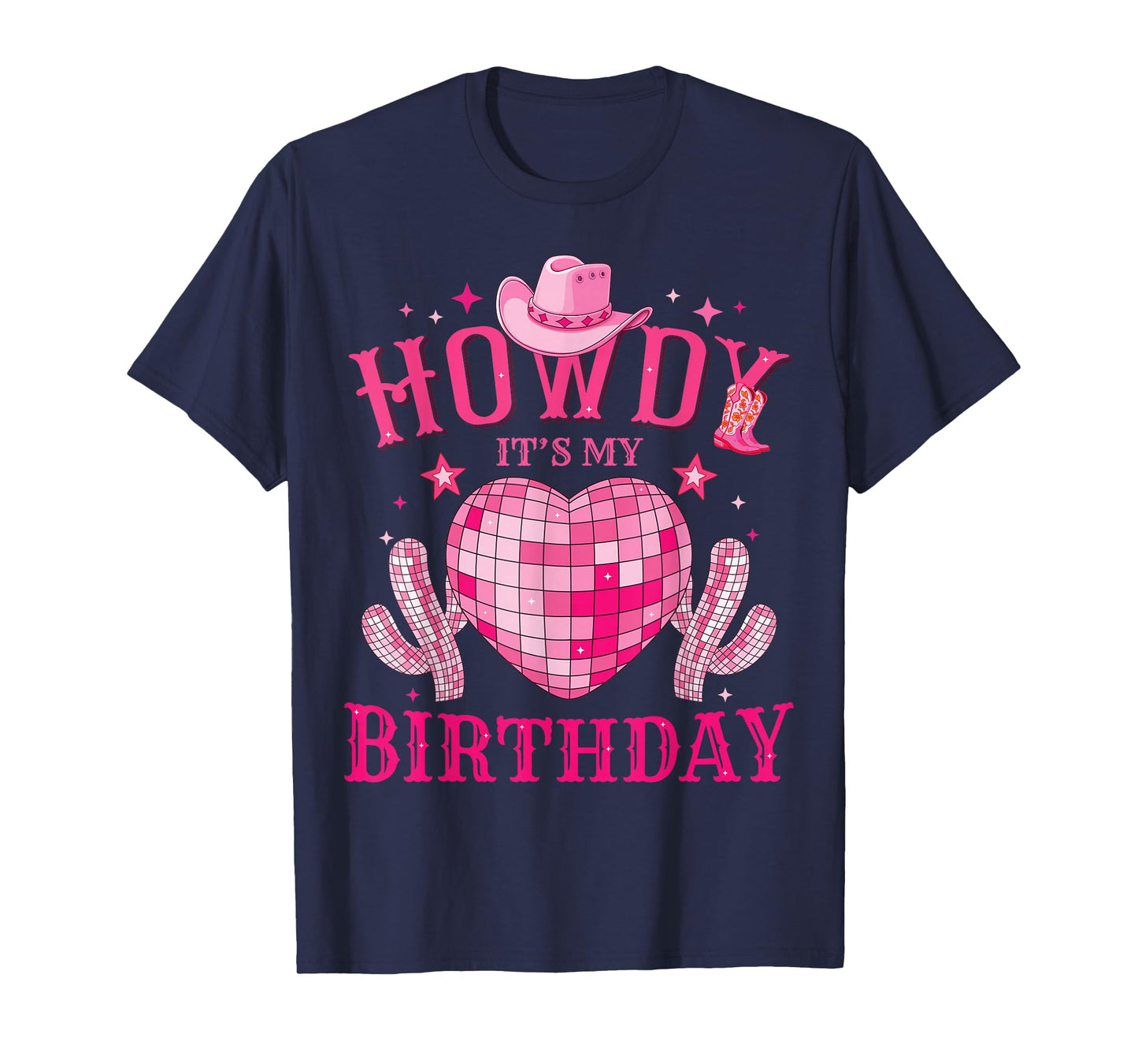 Howdy Its My Birthday Cowgirl Rodeo Western Girls Women T-Shirt