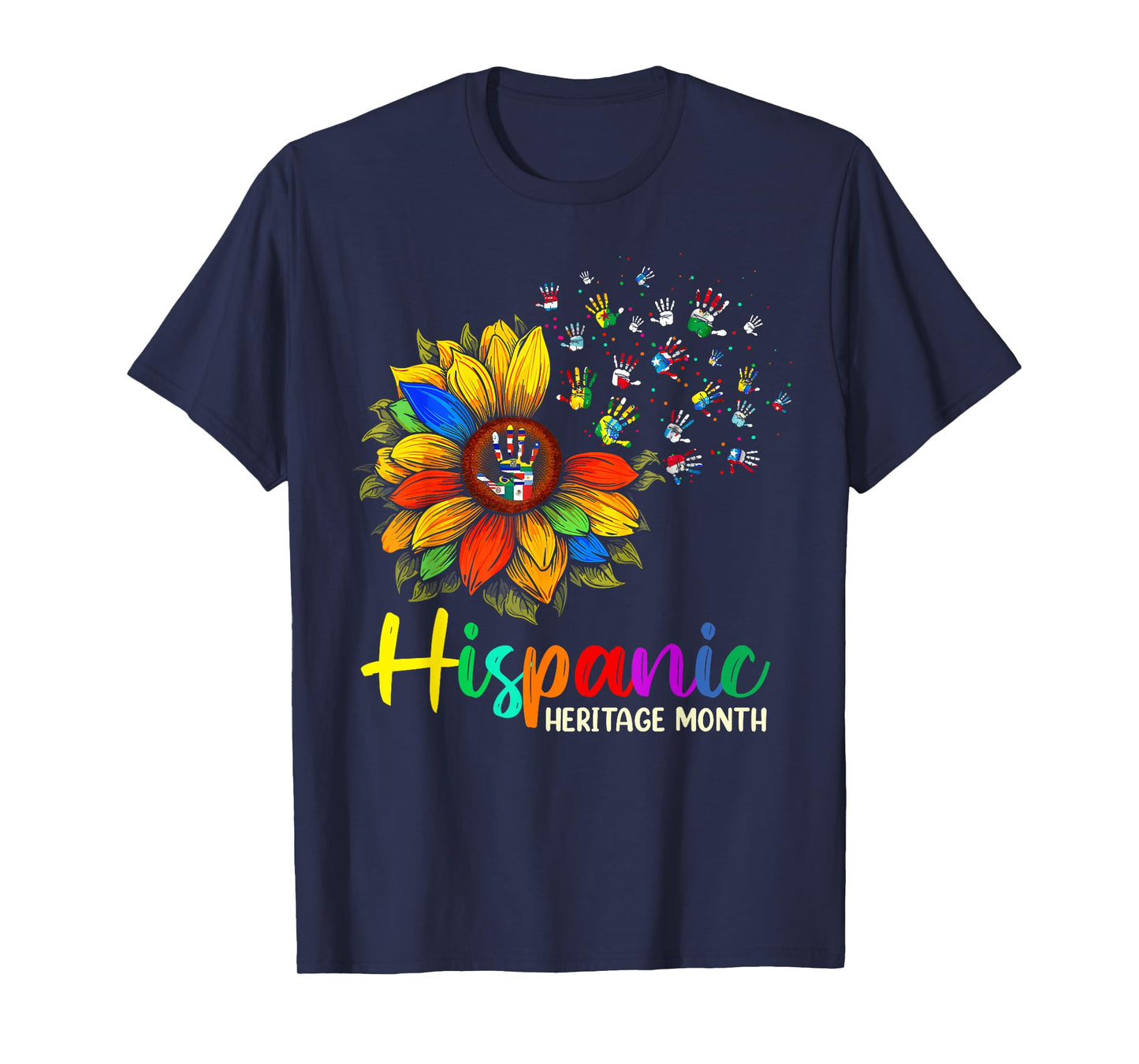 National Hispanic Heritage Month Sunflower All Countries T-Shirt