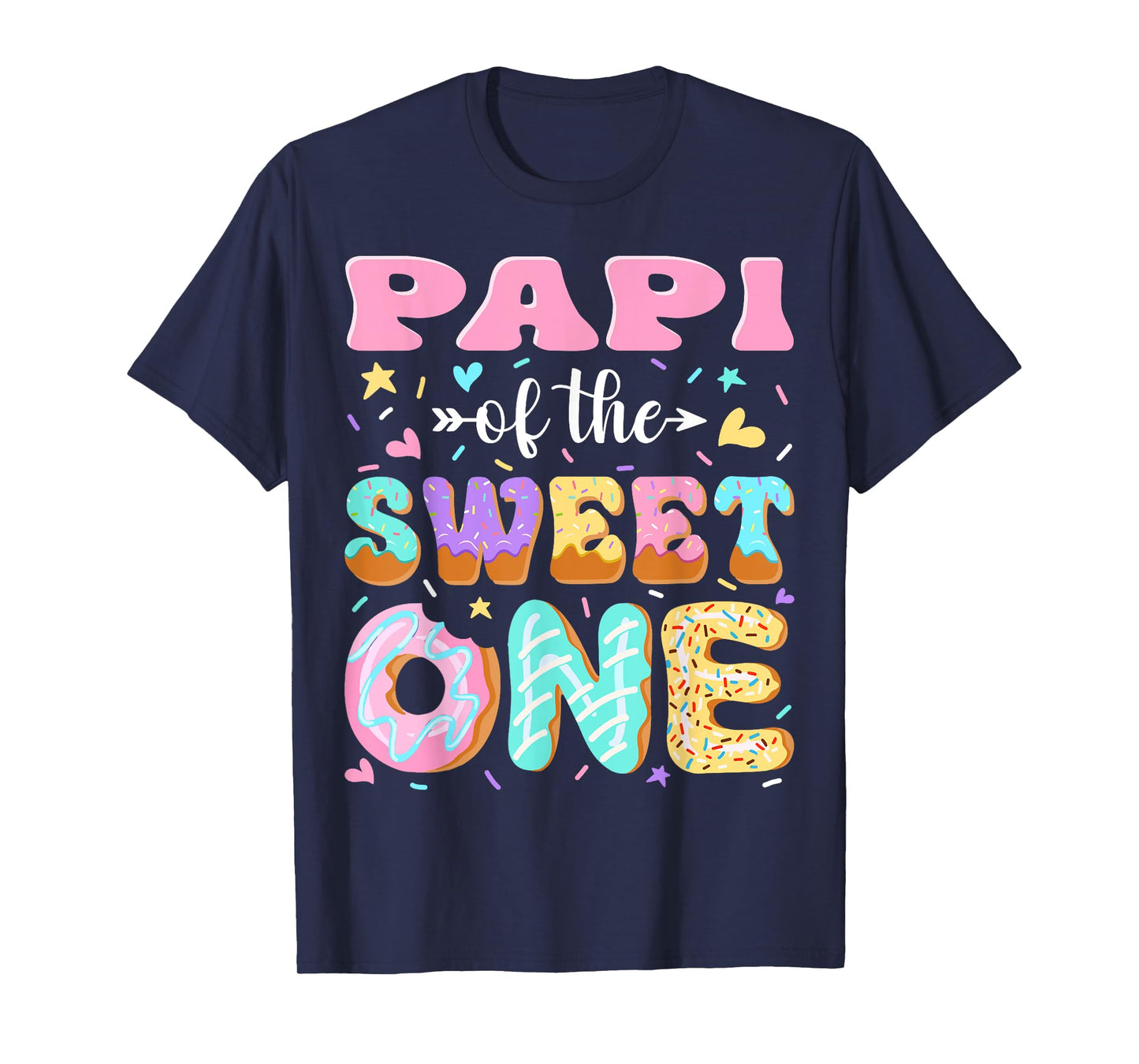 Papi of The Sweet One First Birthday Matching Family T-Shirt