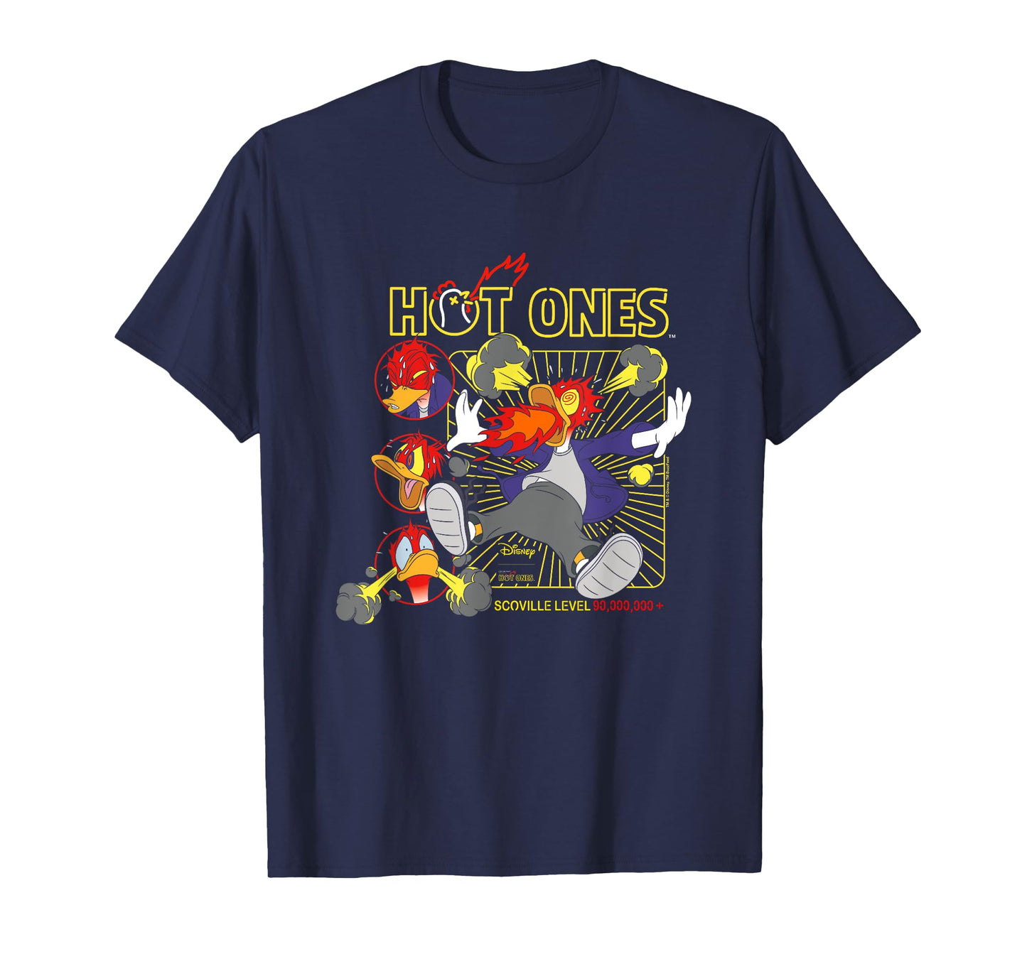 Disney Hot Ones Donald Duck Scoville Level 90000000 And Up T-Shirt