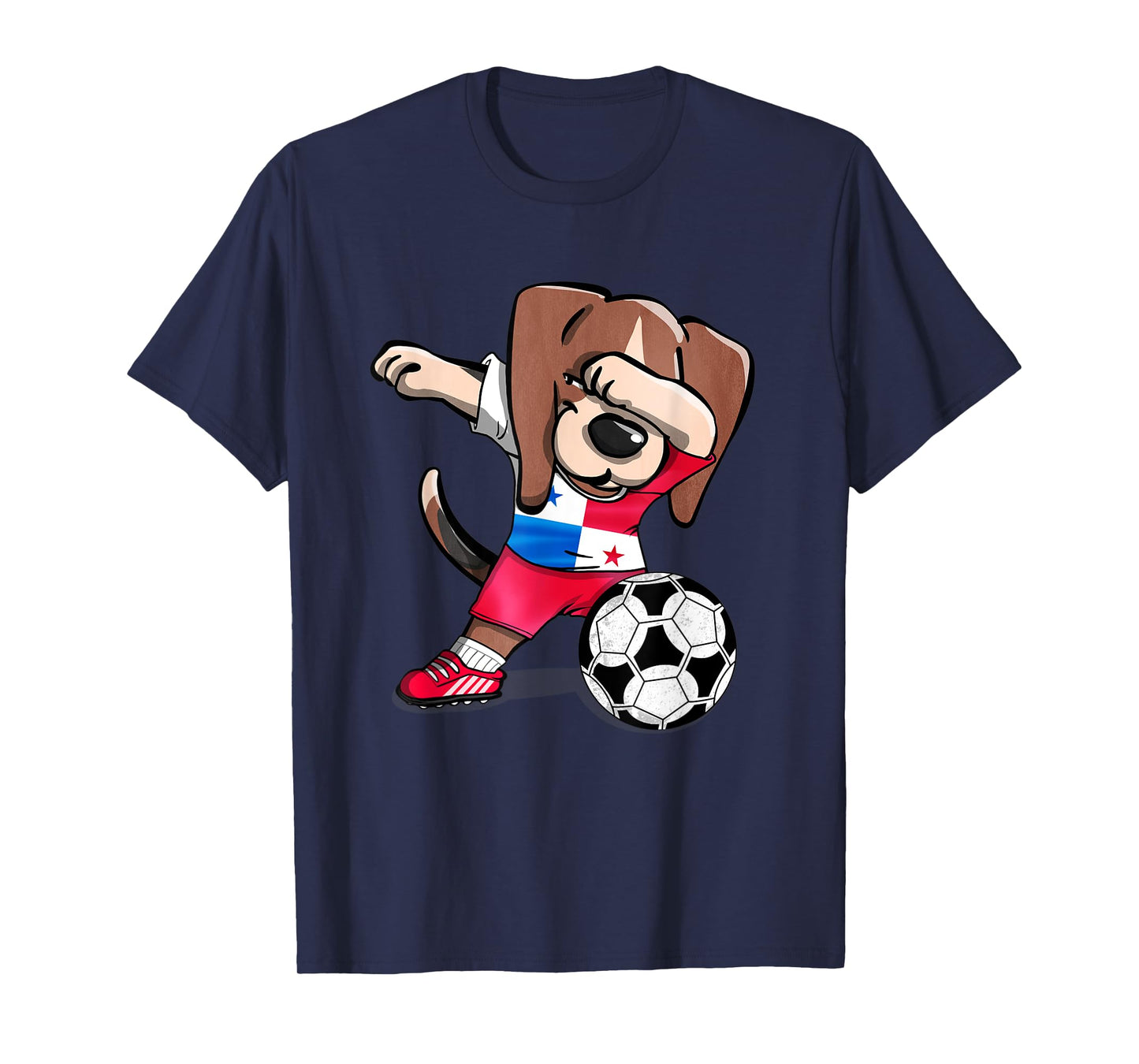 Dabbing Beagle Panama Soccer Fans Jersey Panamanian Football T-Shirt