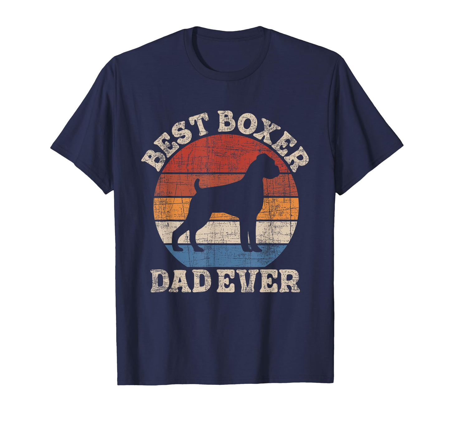 Best Boxer Dad Ever - Retro Vintage Animal Whisperer Puppy T-Shirt