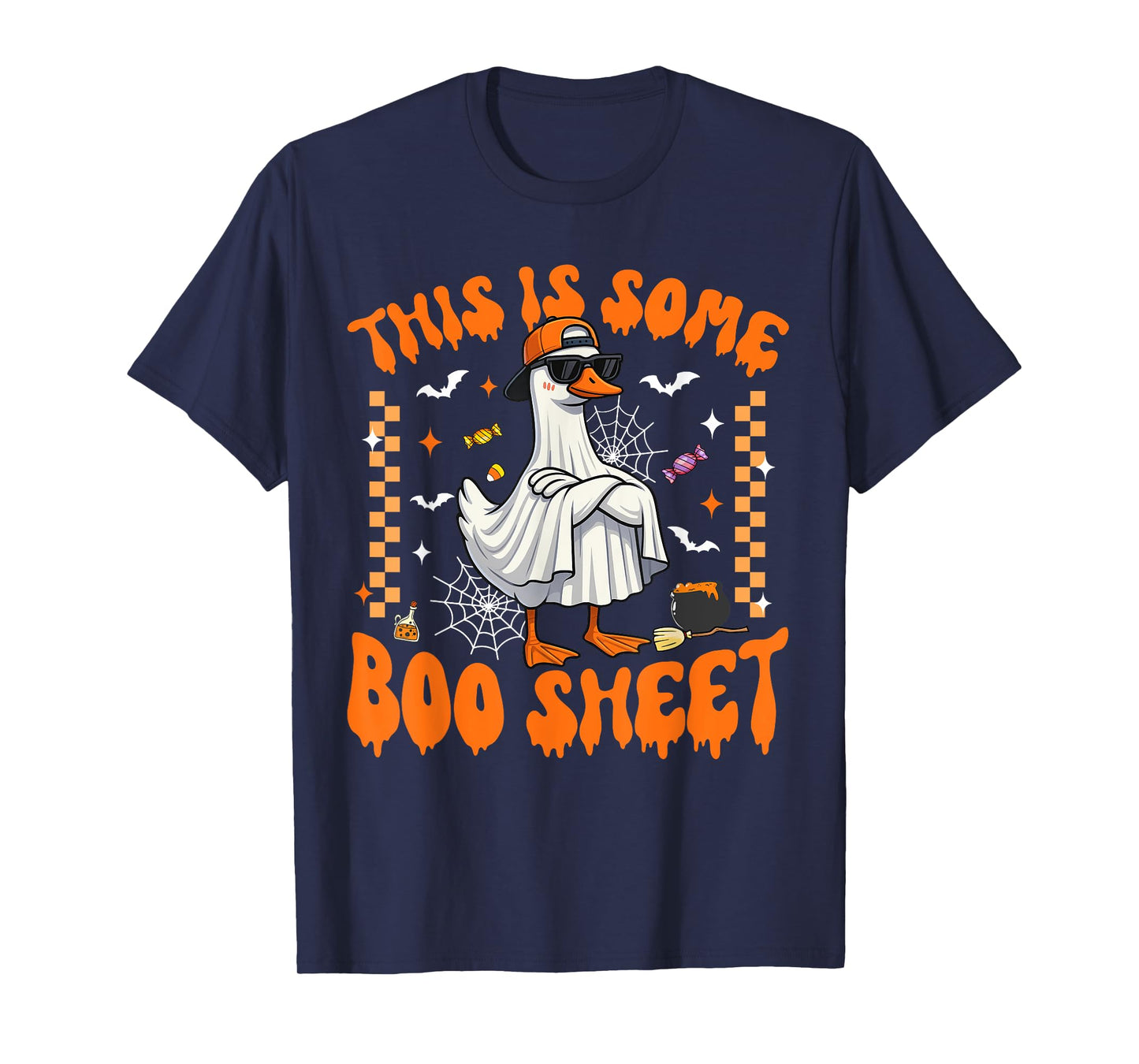 This Is Some Boo Sheet Cool Goose Funny Halloween Men Boys T-Shirt
