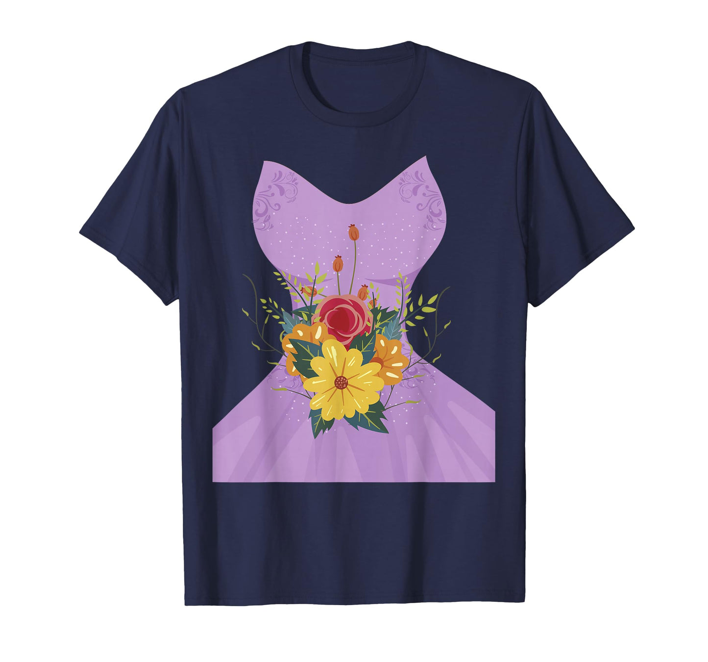Simple Wedding Dress Gift for Bridal Showers Gift T-Shirt