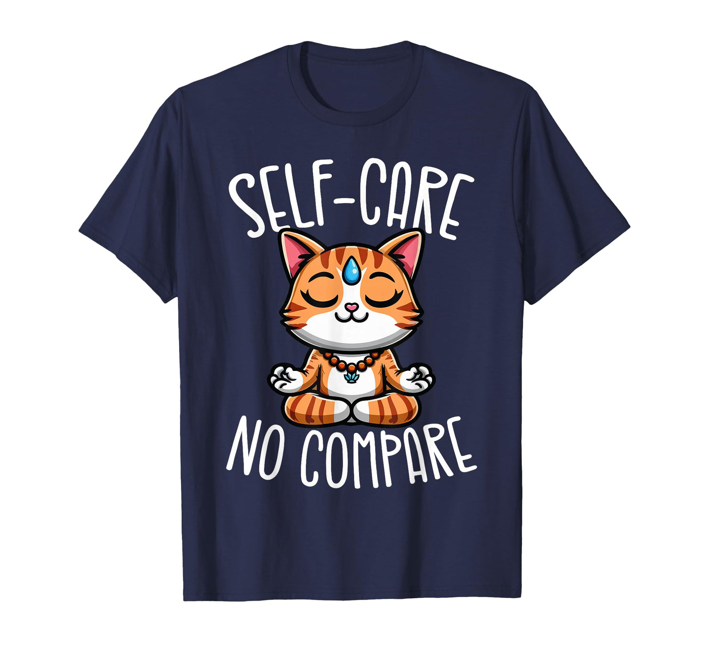 Self-Care No Compare Zen Meditating Cat T-Shirt