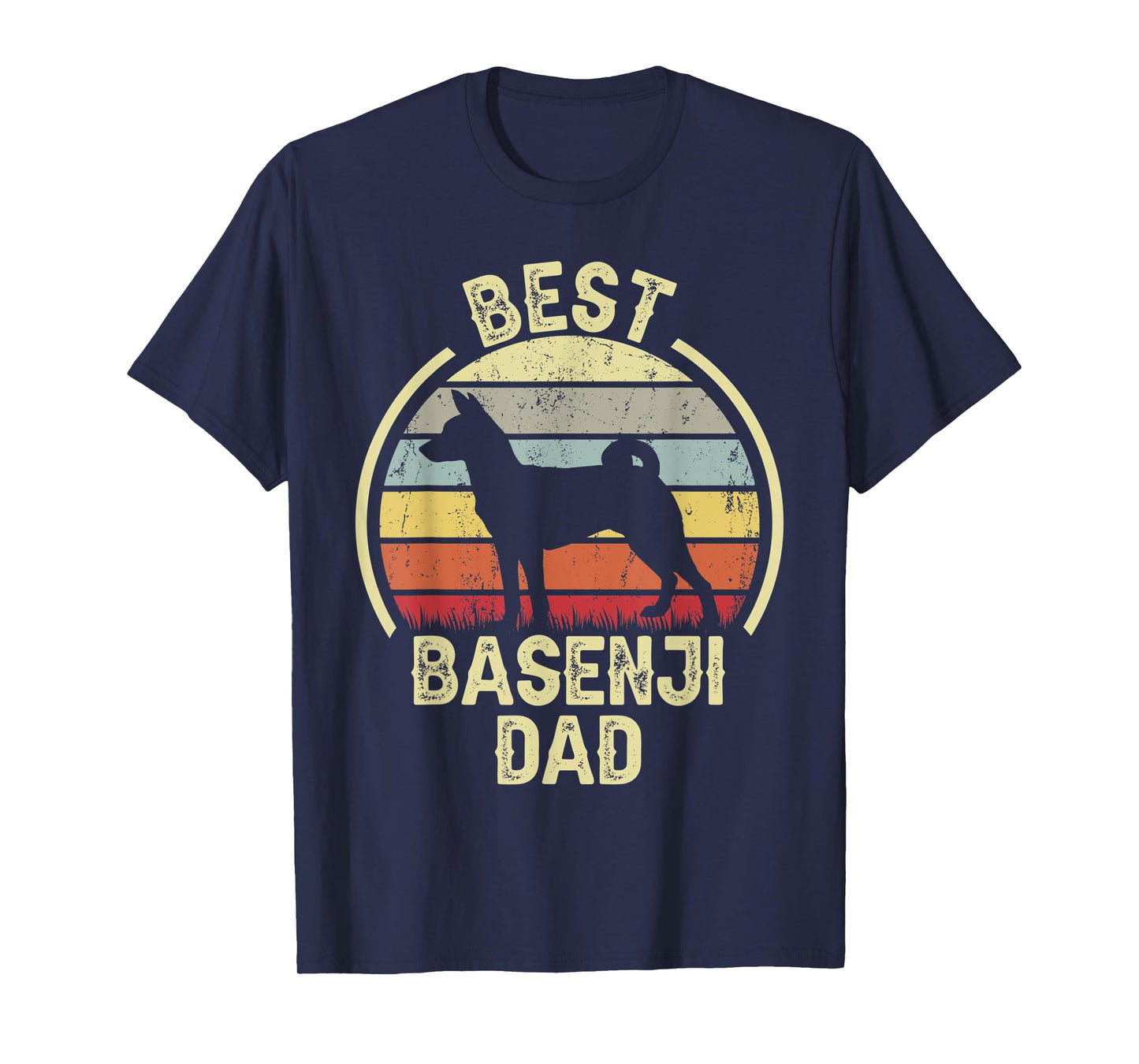 Best Dog Father Dad - Vintage Basenji T-Shirt