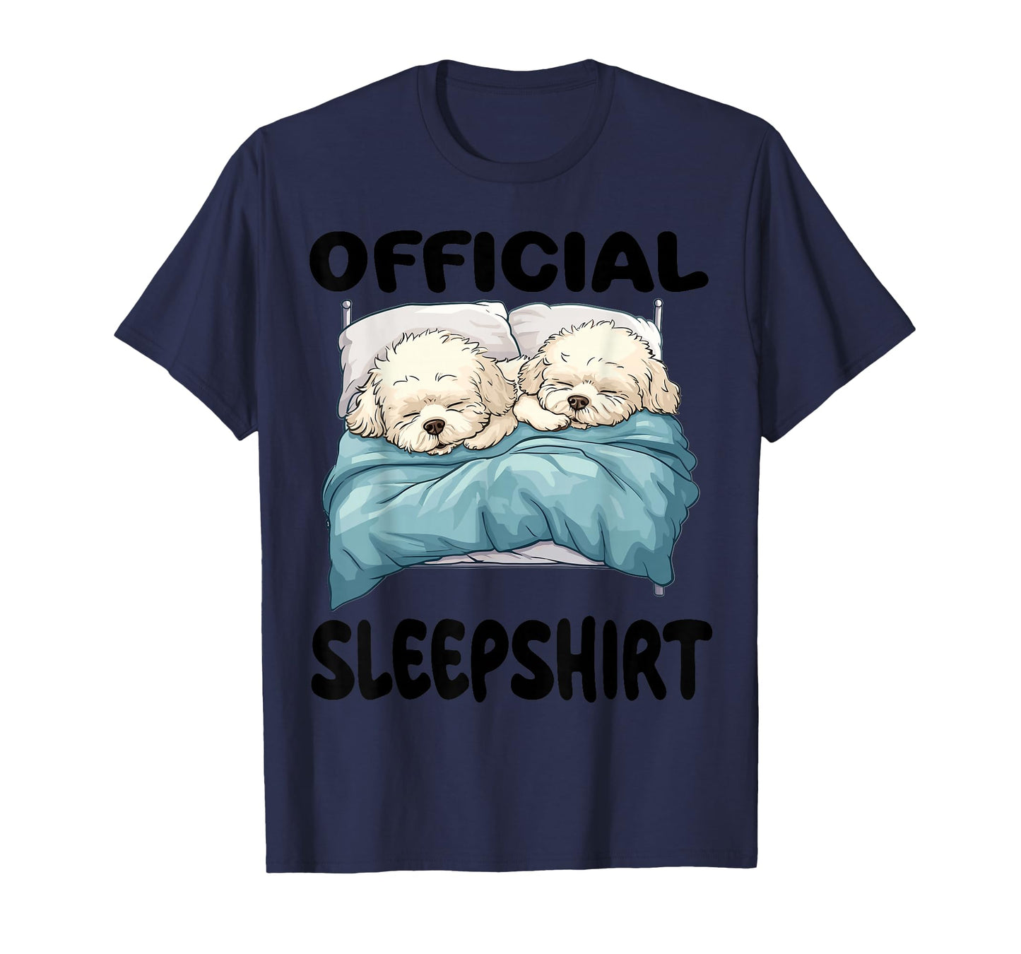 Bichon Frise Dog Official Sleepshirt Pajamas Nightgown T-Shirt