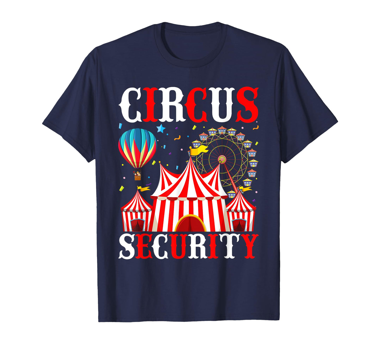 Circus Party Tee Circus Security Costume for Men Women T-Shirt