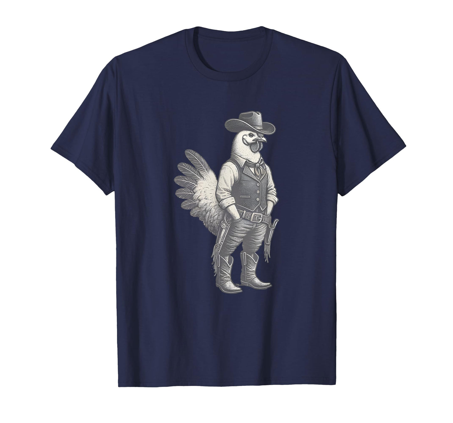Vintage Rooster Cowboy Western Country T-Shirt
