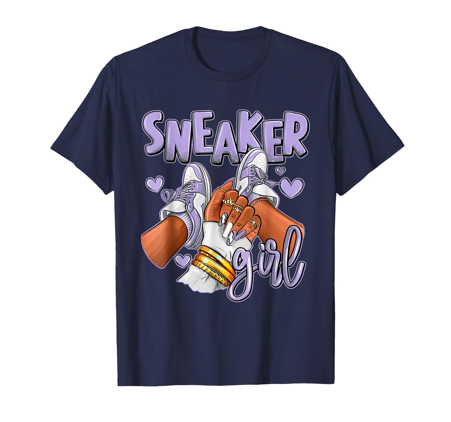 Retro Girl Afro Seafoam Abundance 4s Matching Sneaker T-Shirt