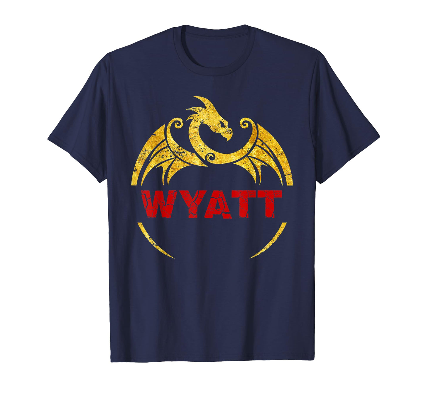 Wyatt Name Shirt Dragon Personalized Birthday Gift