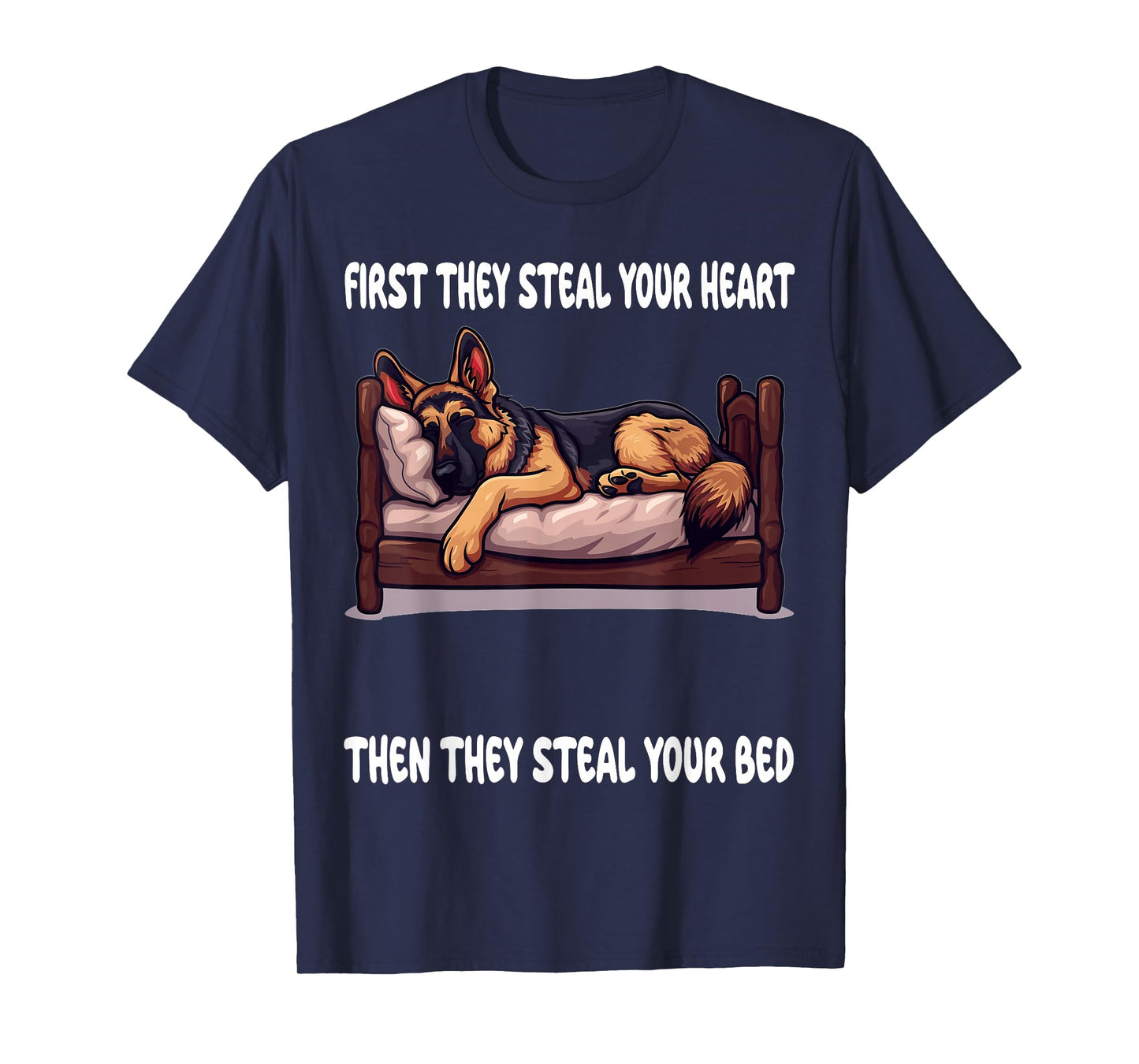 German Shepherd Sleeping Pajamas Nightgown T-Shirt