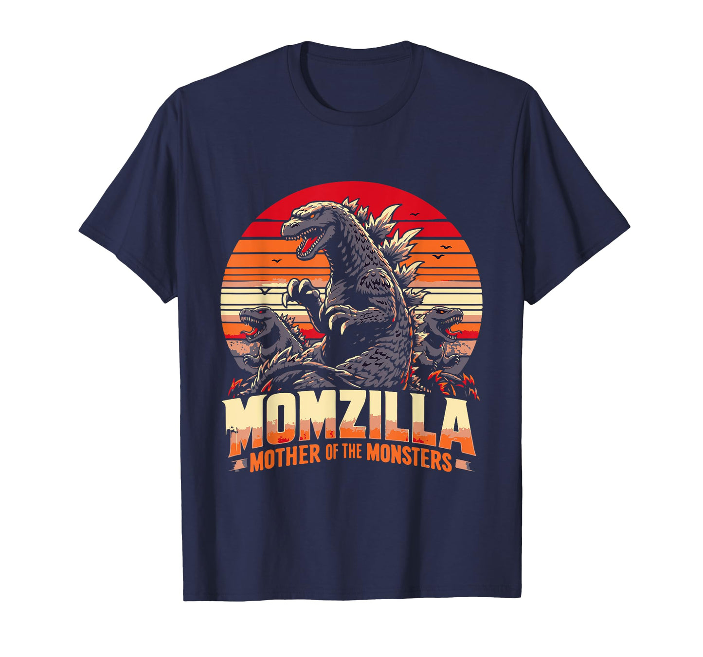 funny Momzilla Mother Of Monsters Retro birthday Mothers day T-Shirt