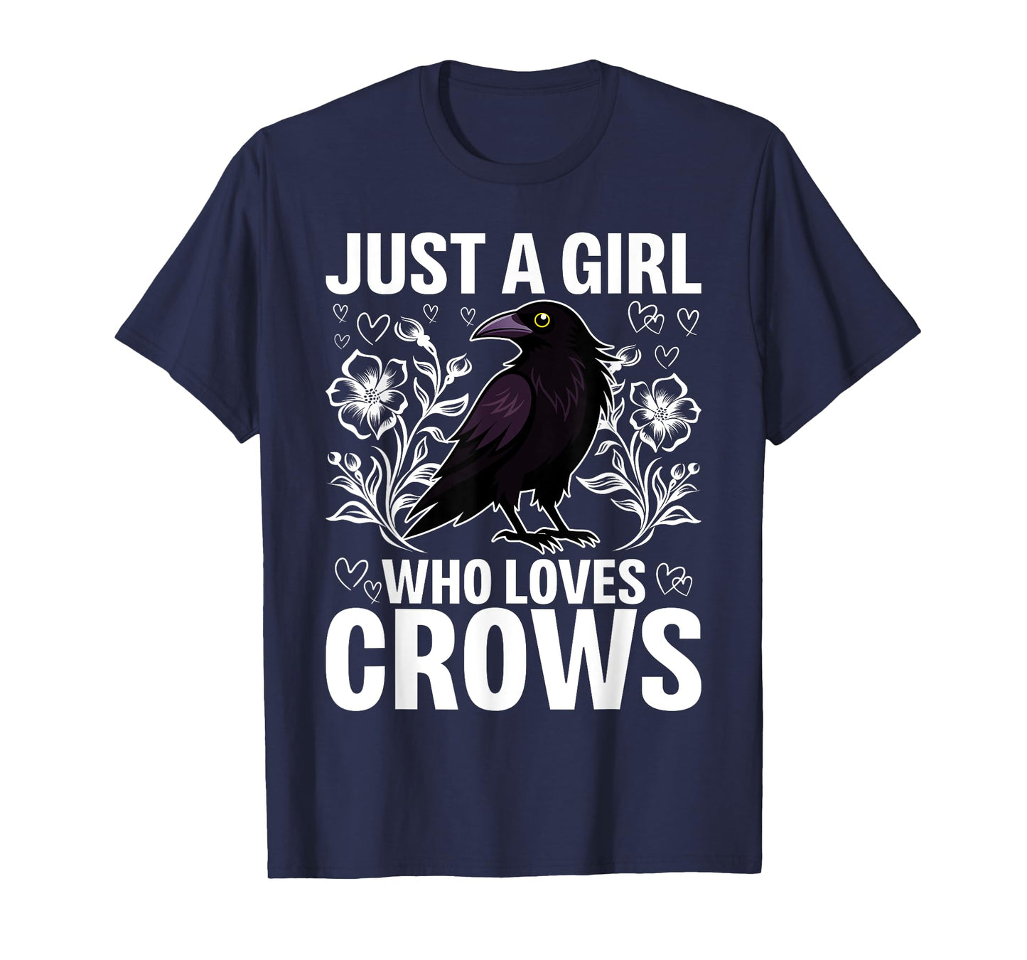 Just A Girl Who Loves Crows for Women Crow and Raven Lovers T-Shirt