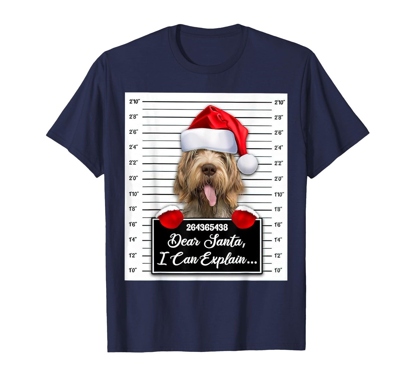 Dear Santa I Can Explain Funny Christmas Spinone Italiano T-Shirt