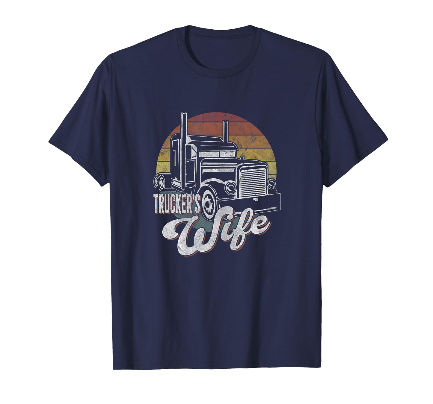 Vintage Trucker Wife Shirt for Women Truck Trucker's Wife T-Shirt