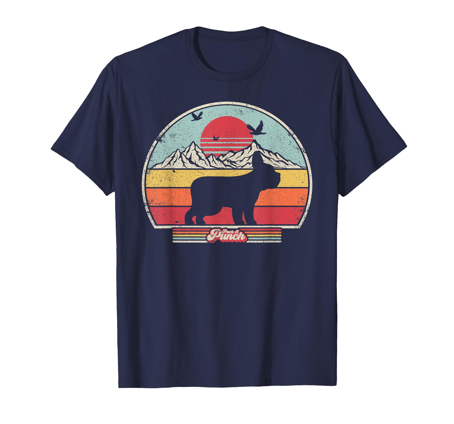 French Bulldog Shirt. Retro Style T-Shirt