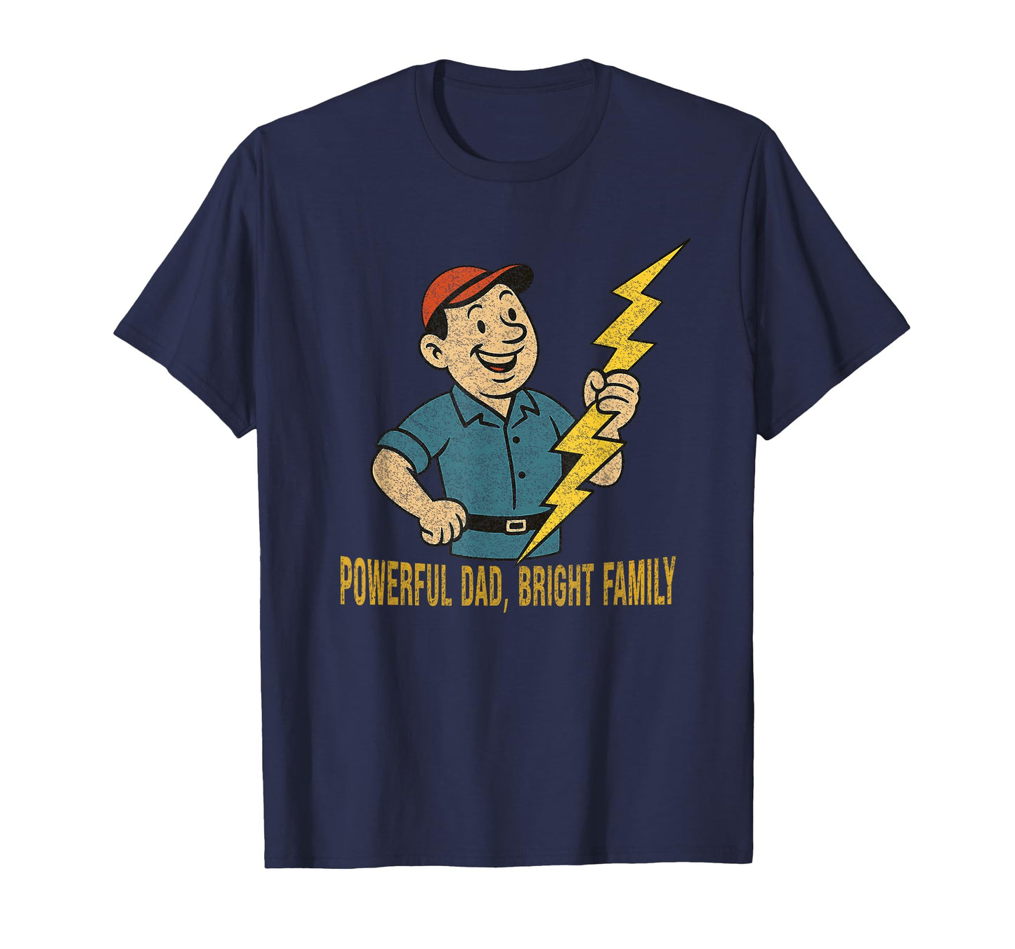 World’s Brightest Dad Electrician Humor Funny Father T-Shirt