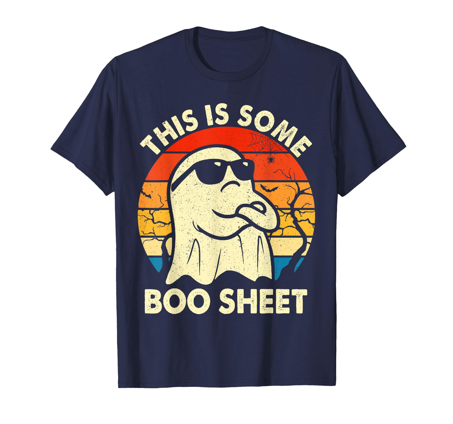 Vintage Boo Funny Halloween Ghost This Is Halloween Costume T-Shirt