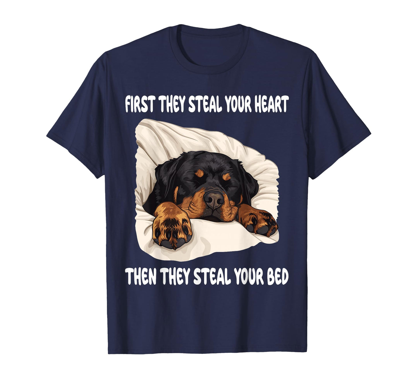 Rottweiler Sleeping Pajamas Nightgown T-Shirt
