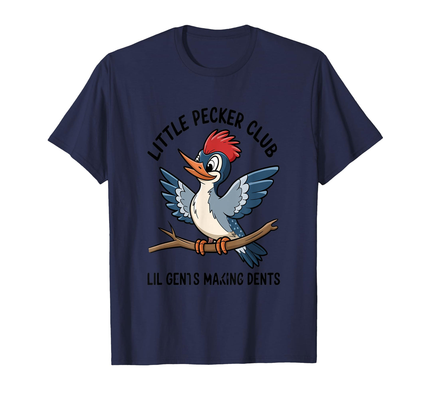 Cute Cartoon Woodpecker Club Nature Lovers T-Shirt