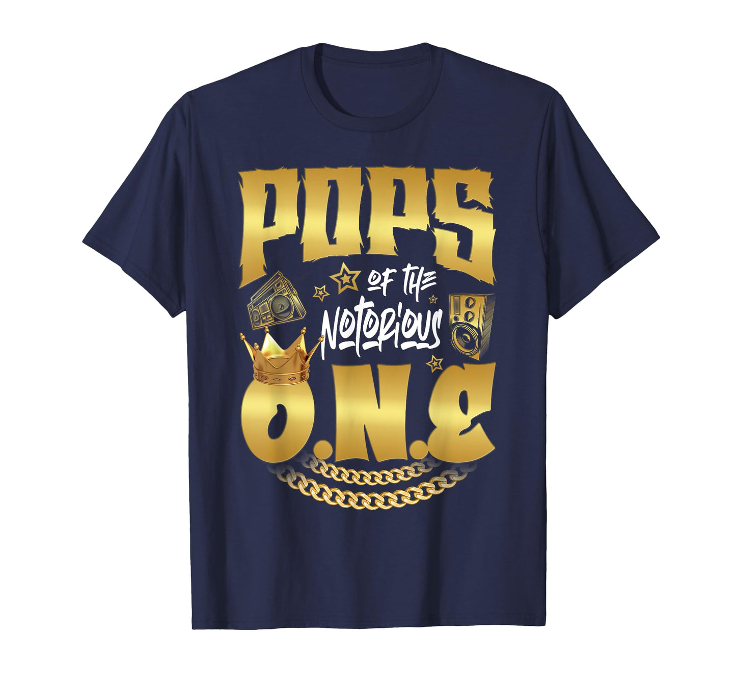 Pops Of The Notorious One Old School Hip Hop 1st Birthday T-Shirt