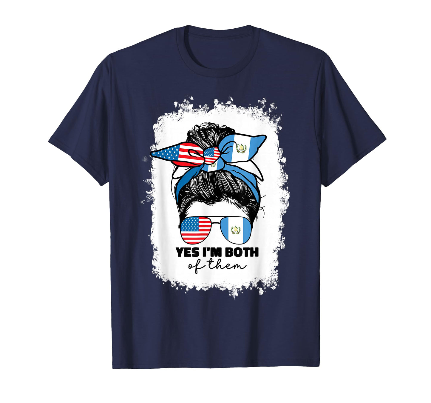 Half Guatemalan And American Guatemala Usa Flag Girl Women T-Shirt