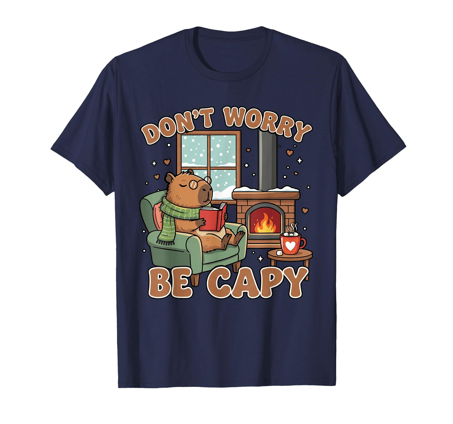 Don't Worry Be Capy Capybara Lover Youth Women Boys Kids T-Shirt