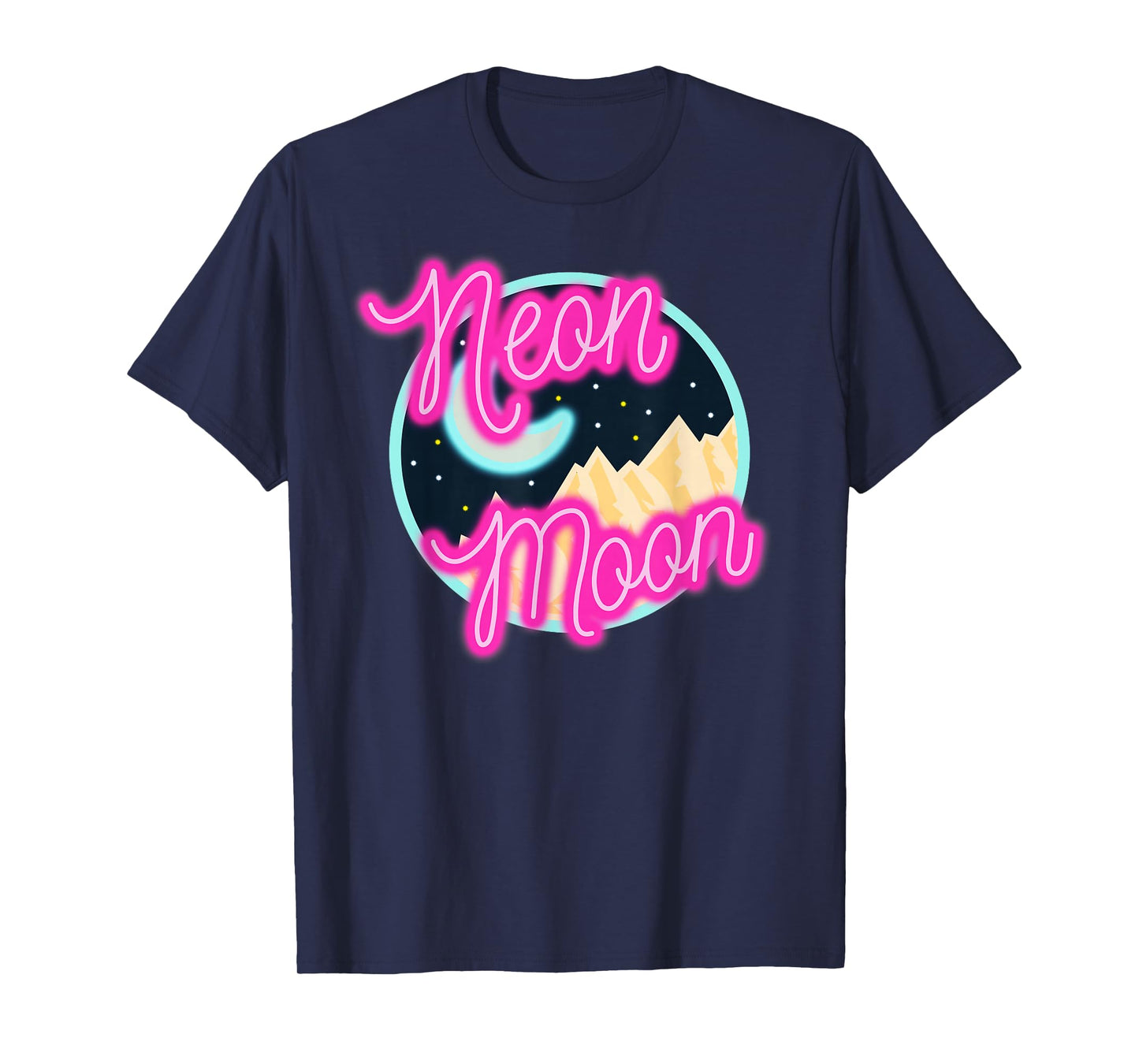 Neon Moon Shirt Retro Western 80s 90s Country Tee T-Shirt
