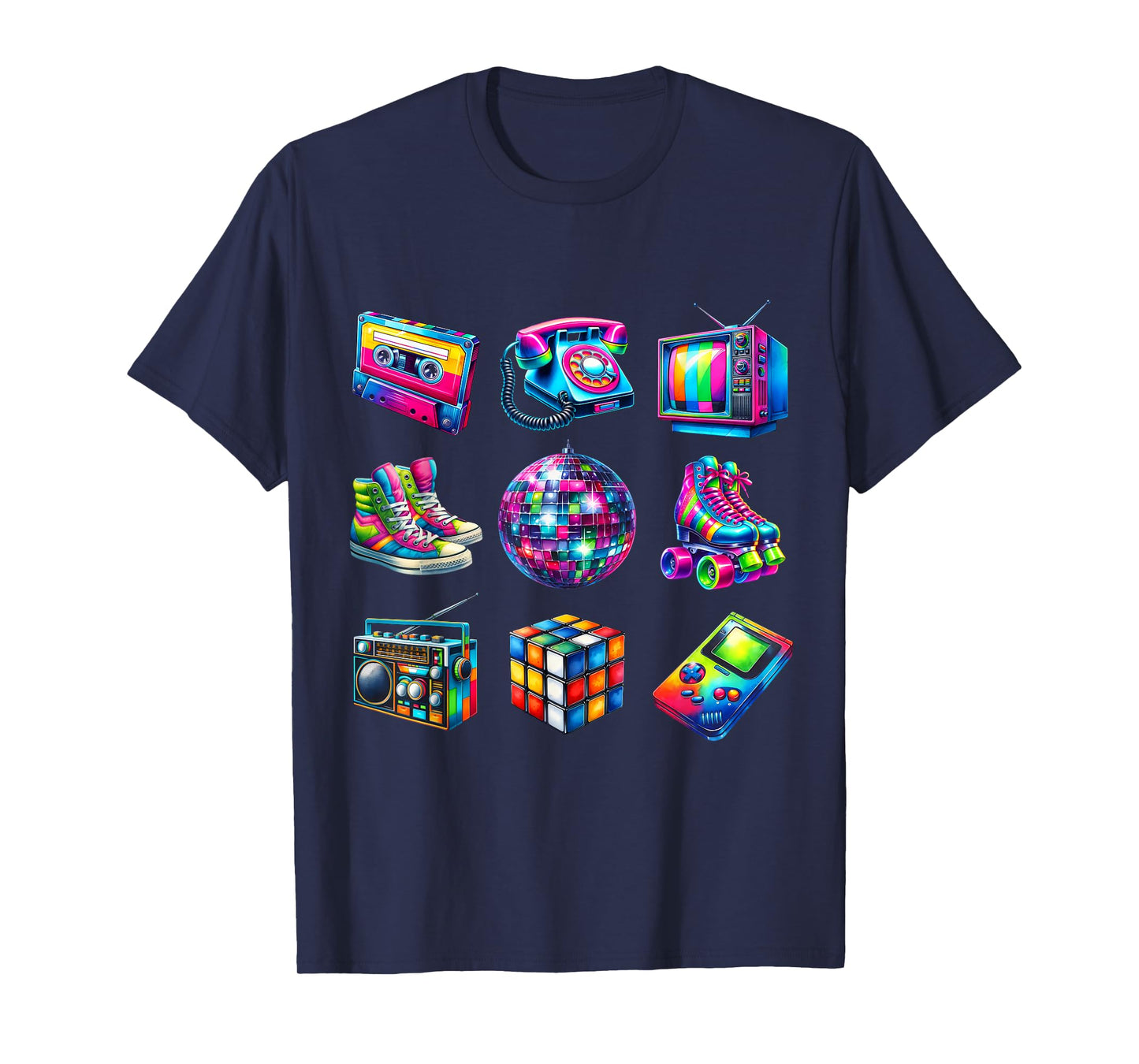 I Love 80s Retro Vintage 80s Style Graphic Women Girl Kids T-Shirt