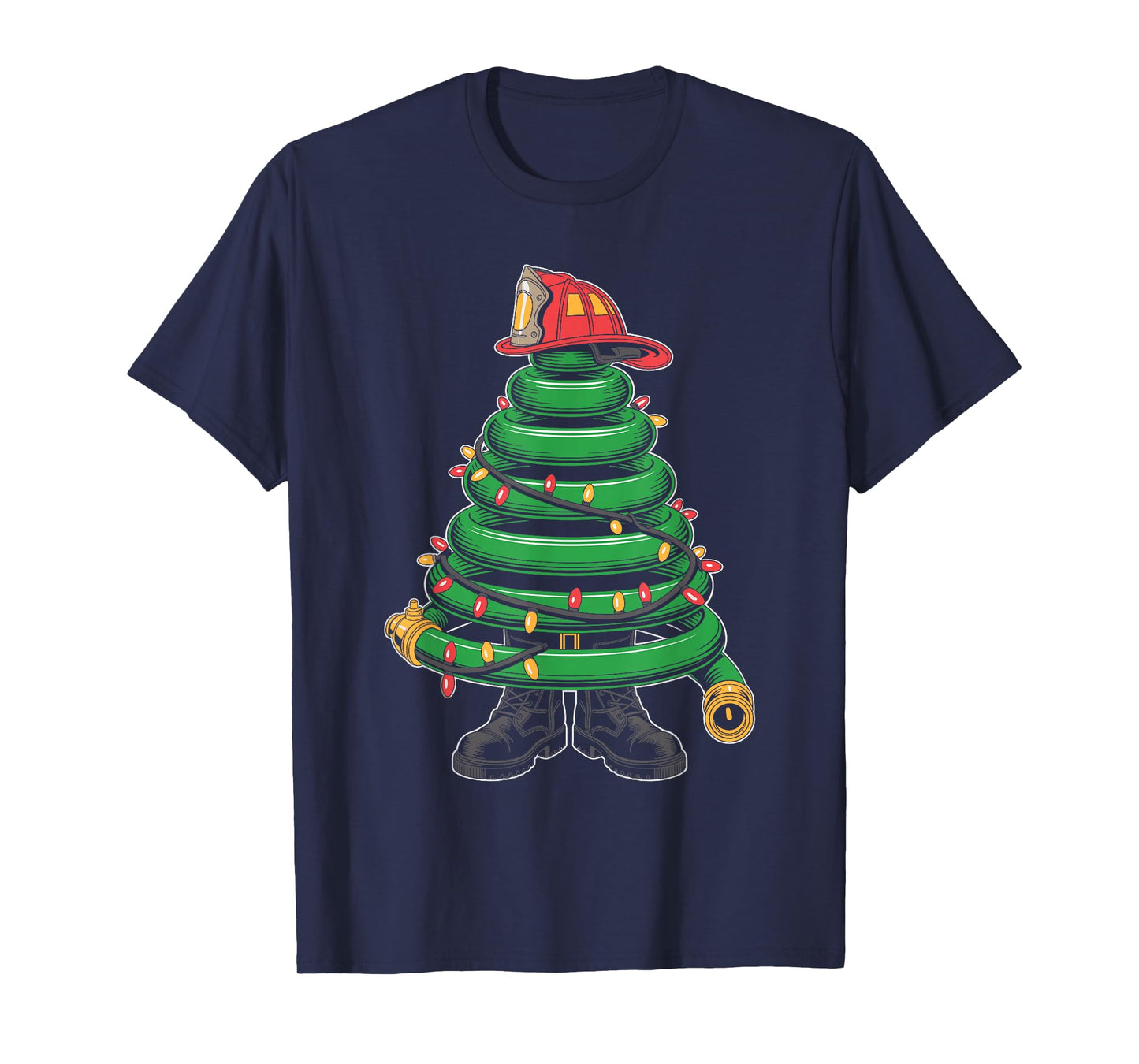 Funny Christmas Tree for Firefighter T-Shirt