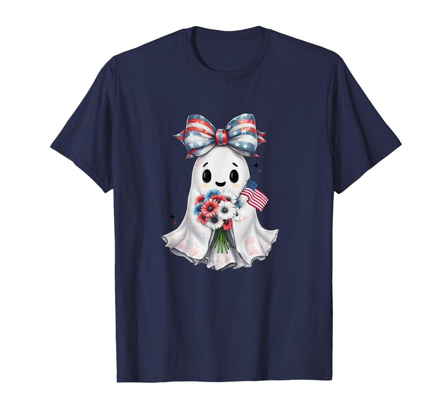 Ghost,Independence day,4th of July,Coquette American Bow Tee T-Shirt