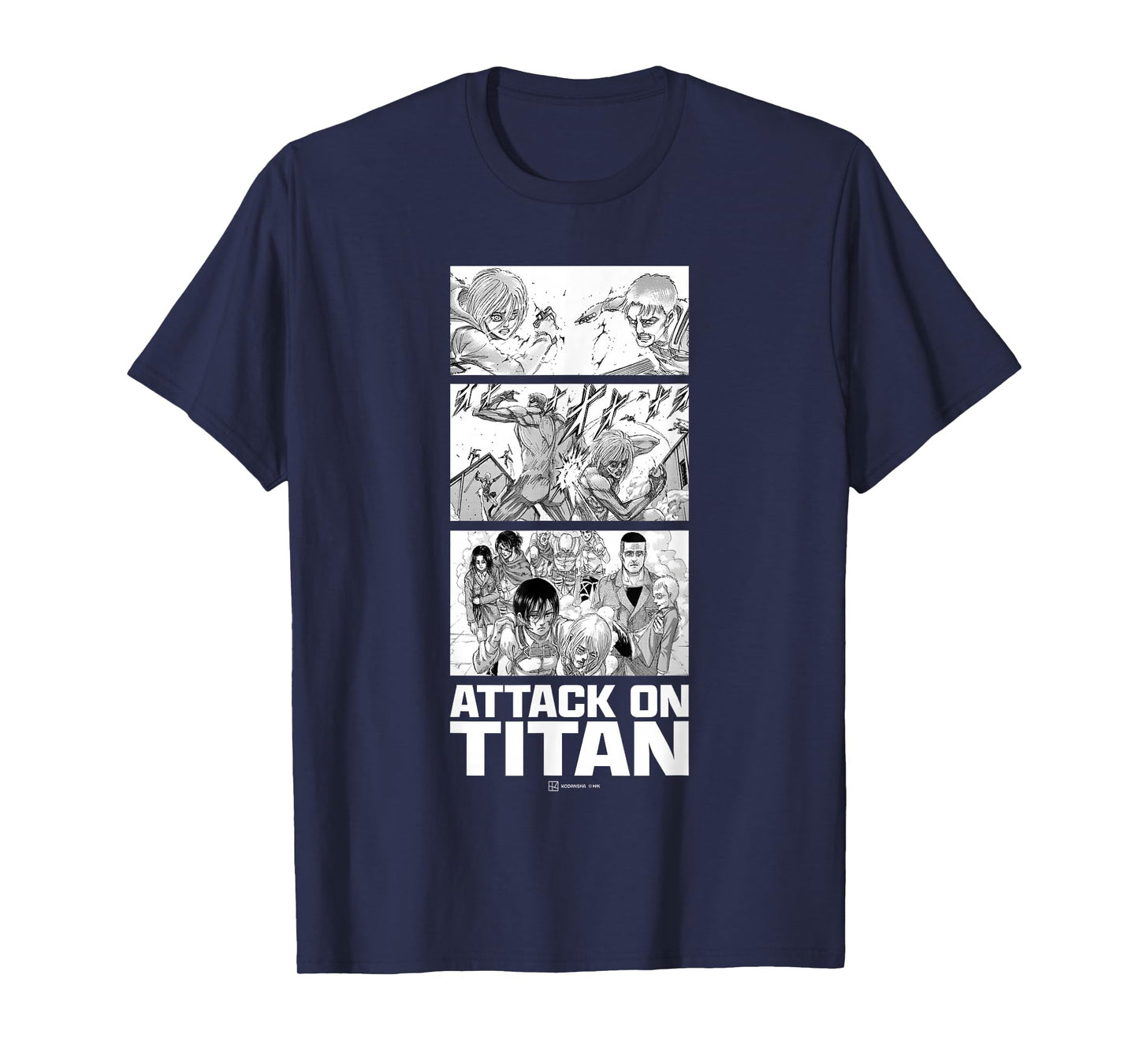 Attack on Titan Annie Leonhart VS Reiner Braun Stack Manga T-Shirt