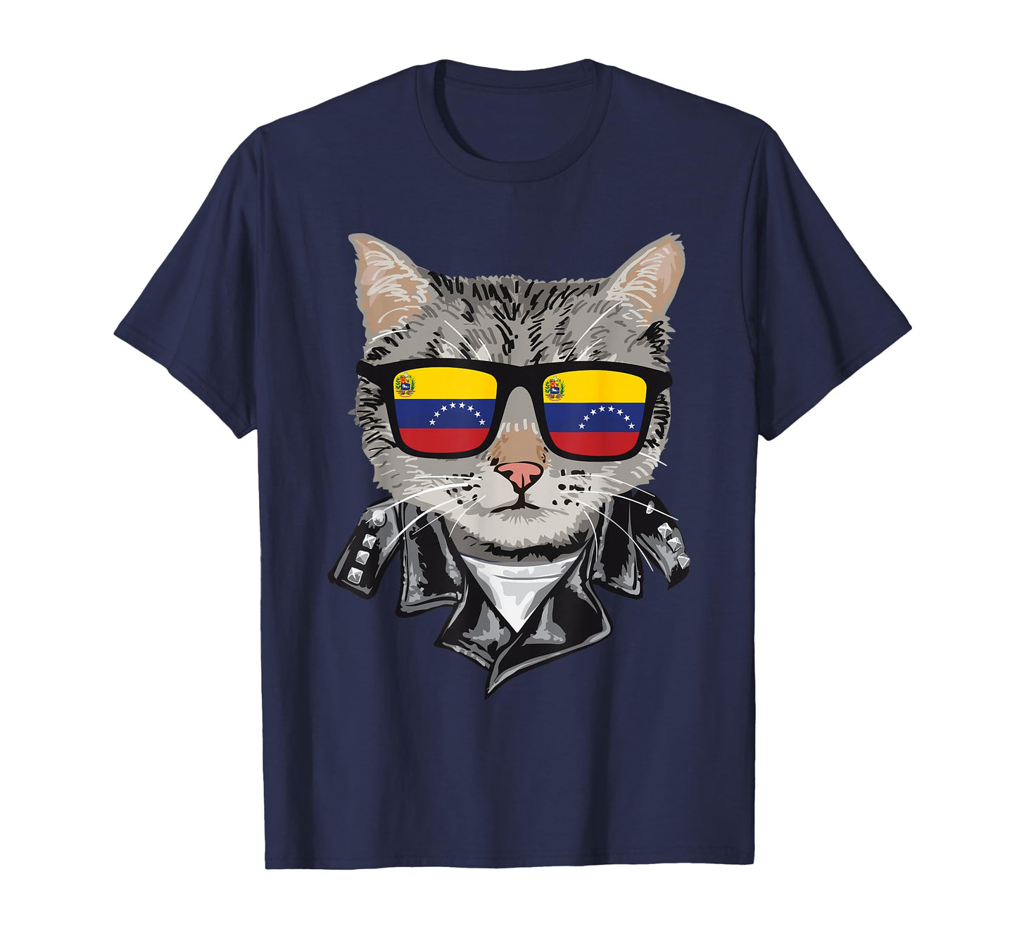 Cat Venezuela Flag Sunglasses - Cool Venezuelan Cat T-Shirt for Men Women